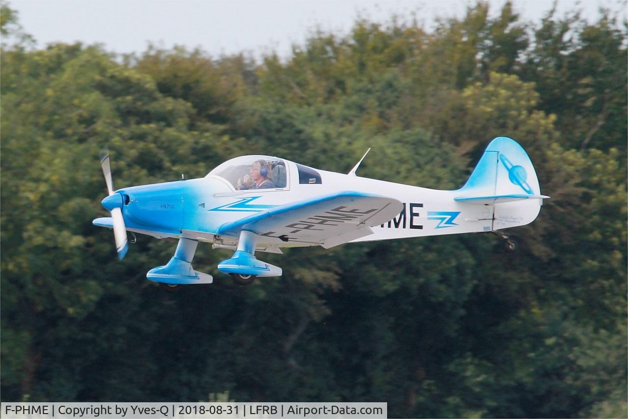 F-PHME, 2002 Nicollier HN-700 Menestrel II C/N 181, Nicollier HN-700 Menestrel II, On final rwy 25L, Brest-Bretagne Airport (LFRB-BES)