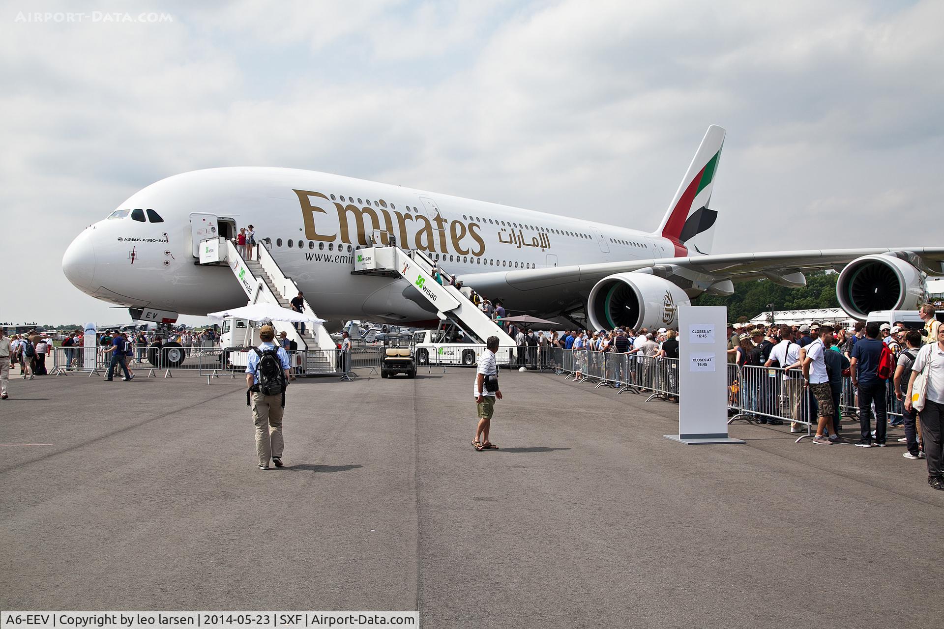 A6-EEV, 2013 Airbus A380-861 C/N 150, Berlin Air Show 23.5.2014