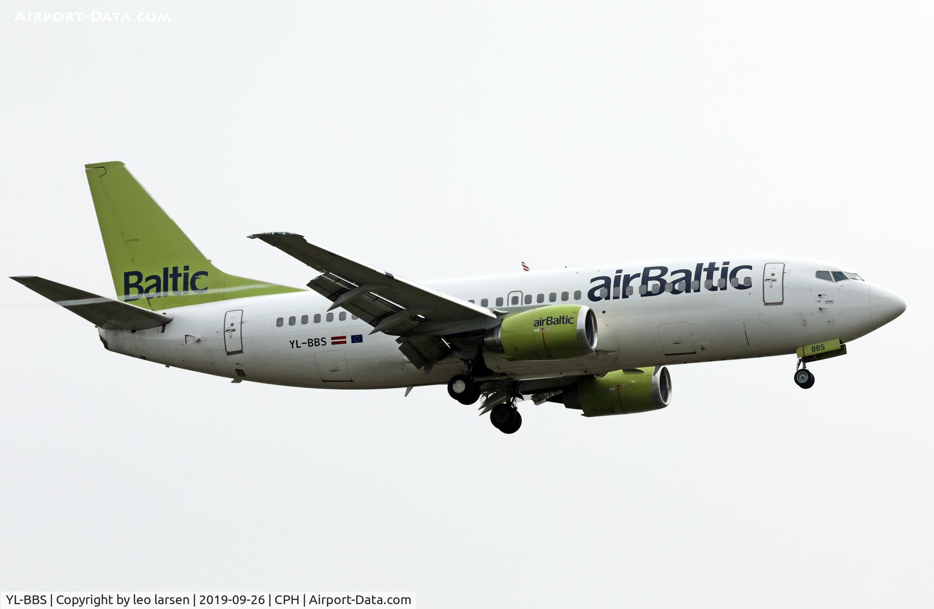 YL-BBS, 1999 Boeing 737-31S C/N 29267, Copenhagen 26.9.2019
