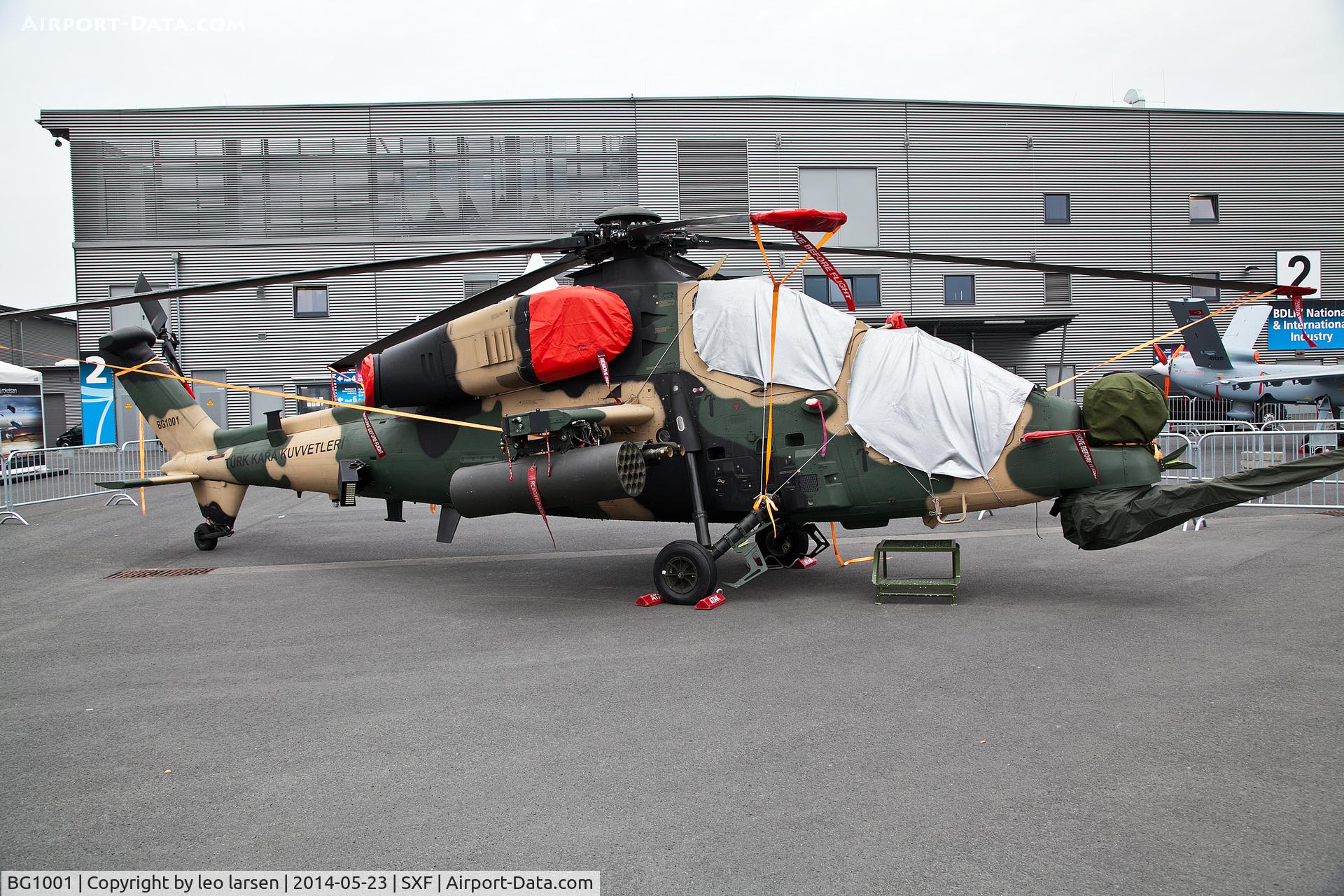 BG1001, TAI/AugustaWestland T-129 ATAK C/N unknown, Berlin Air Show 23.5.2014