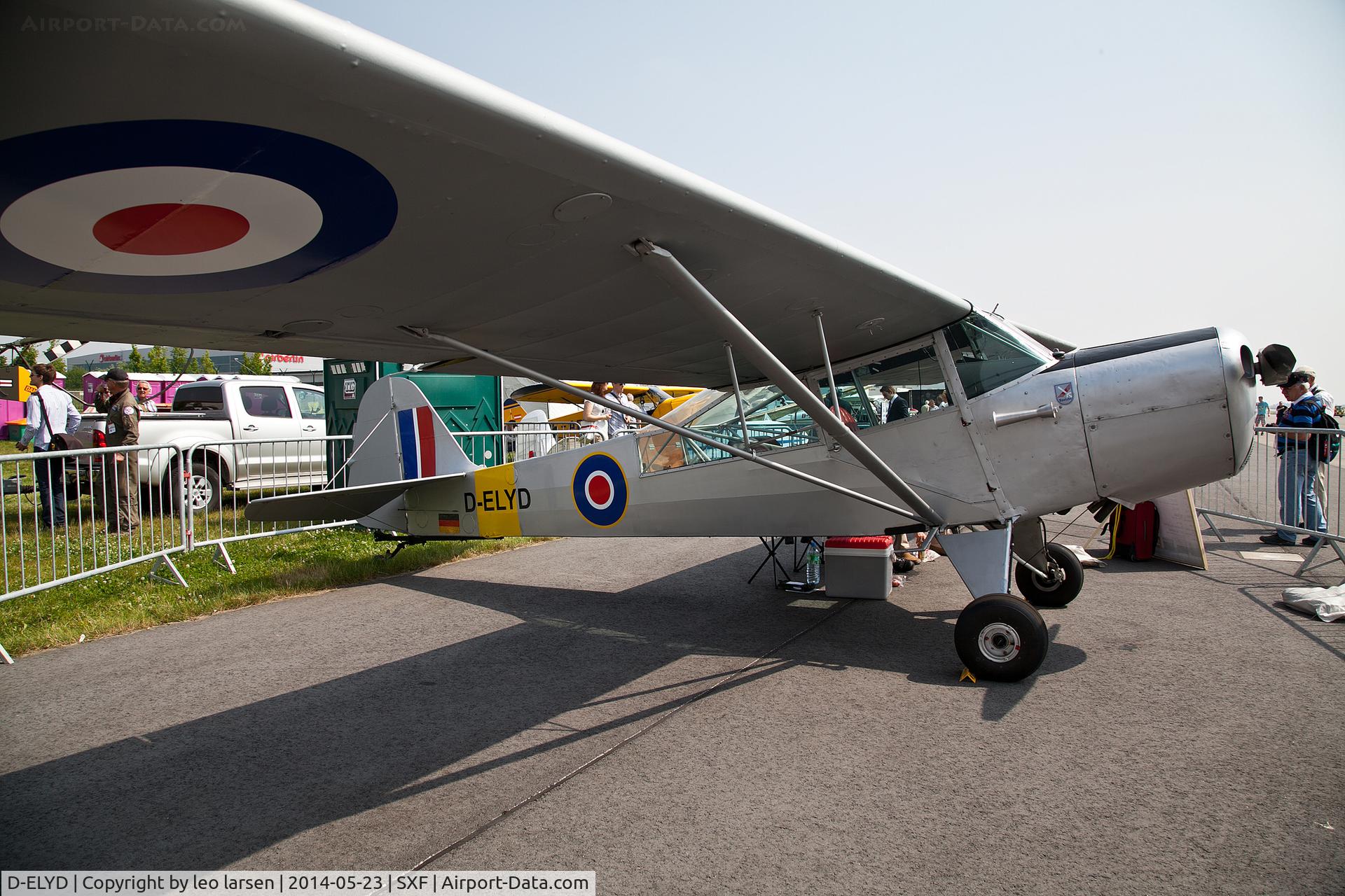 D-ELYD, 1950 Taylorcraft J Auster 5 C/N 1790, Berlin Air Show 23.5.2014