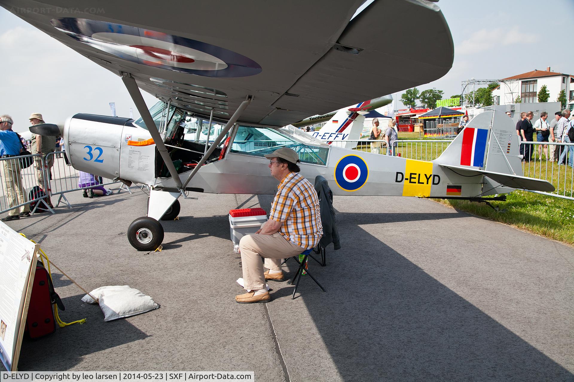 D-ELYD, 1950 Taylorcraft J Auster 5 C/N 1790, Berlin Air Show 23.5.2014