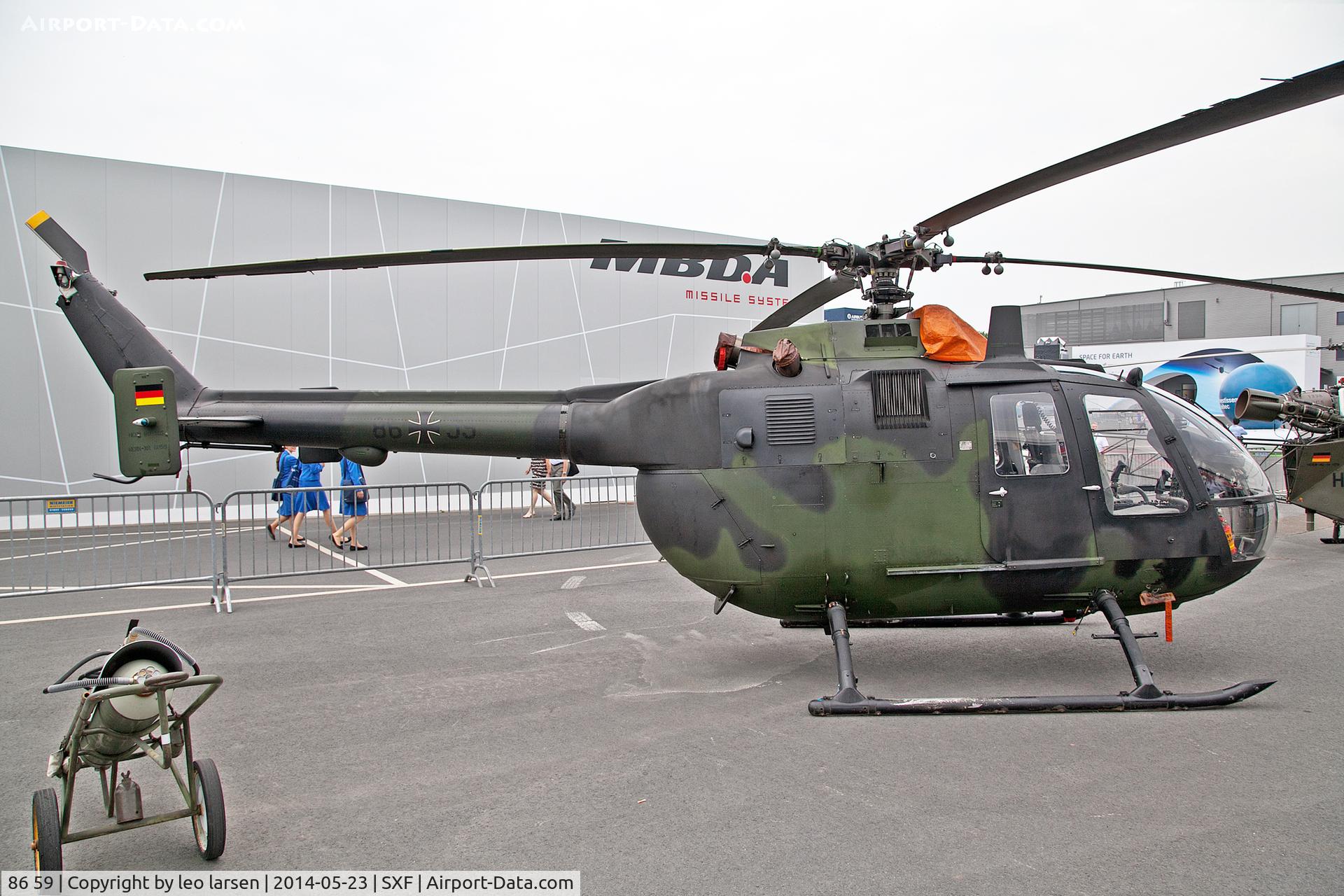 86 59, MBB Bo.105P1M C/N 6059, Berlin Air Show 23.5.2014