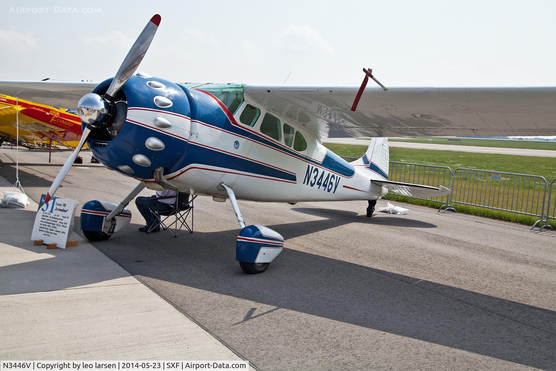 N3446V, 1948 Cessna 195A C/N 7136, Berlin Air Show 23.5.2014