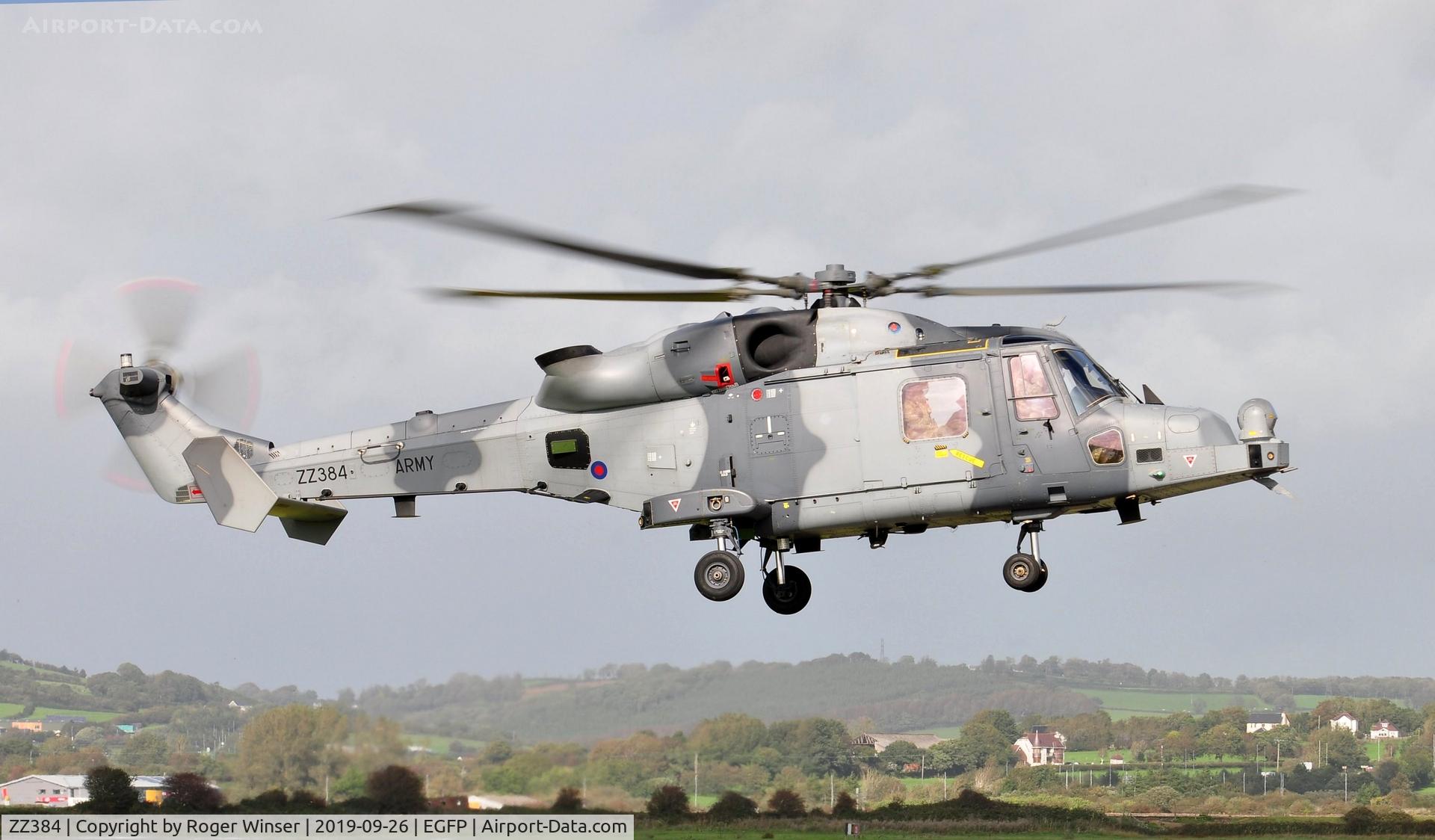 ZZ384, 2014 AgustaWestland AW-159 Wildcat AH.1 C/N 503, Operated by 847 NAS (On loan from the Army Air Corps).