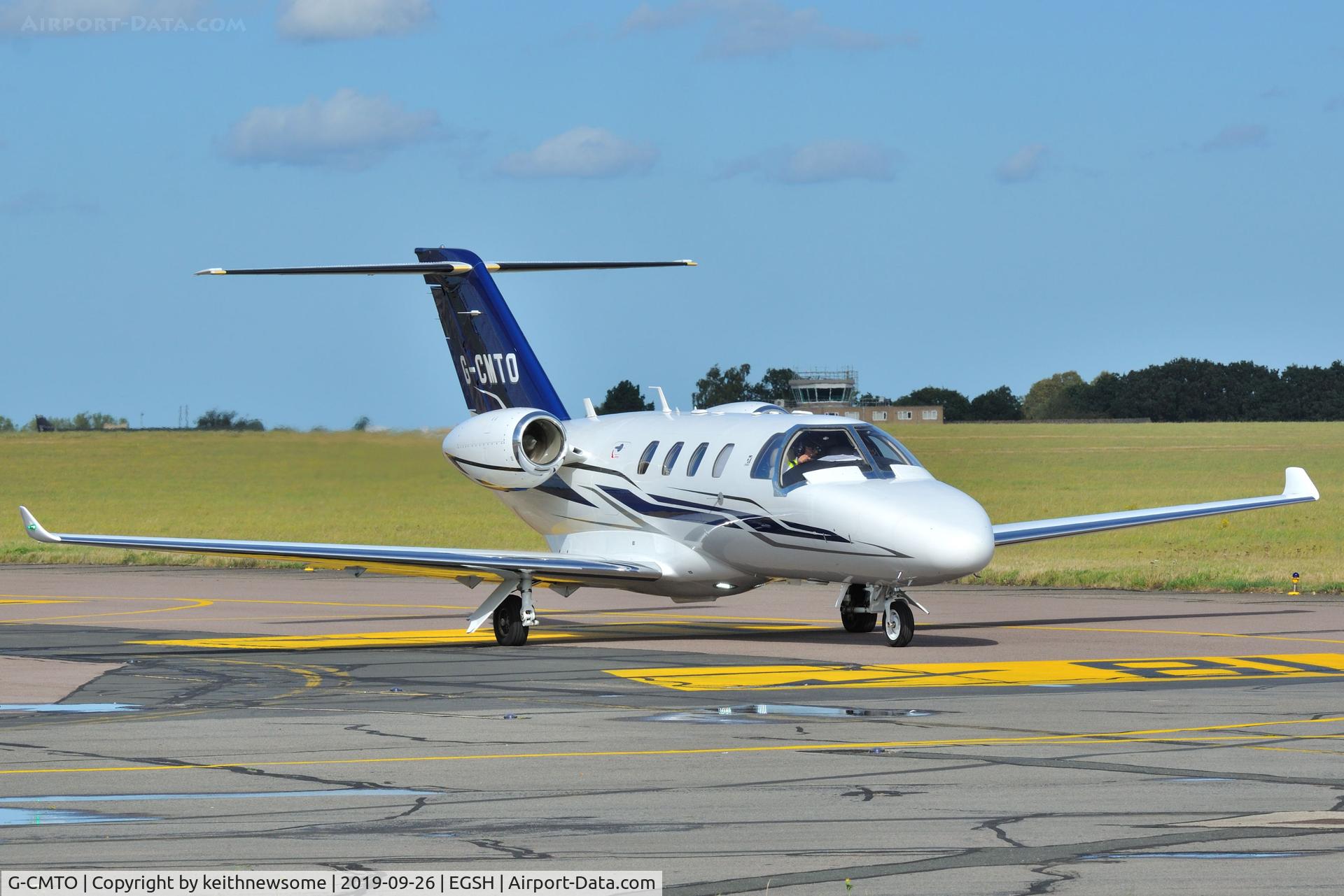 G-CMTO, 2014 Cessna 525 Citation M2 C/N 525-0848, Very brief visit to Norwich.