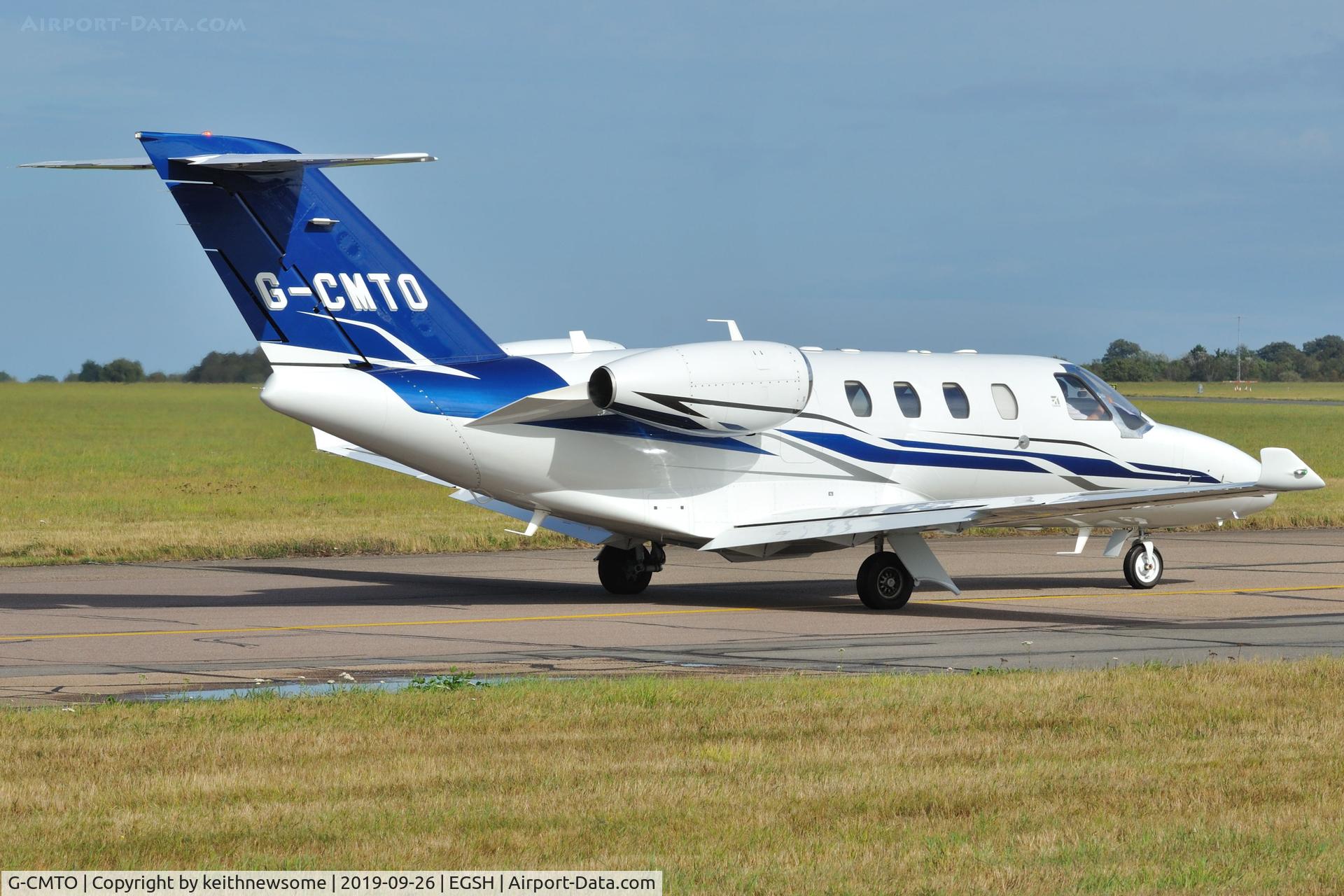 G-CMTO, 2014 Cessna 525 Citation M2 C/N 525-0848, Very brief visit to Norwich.