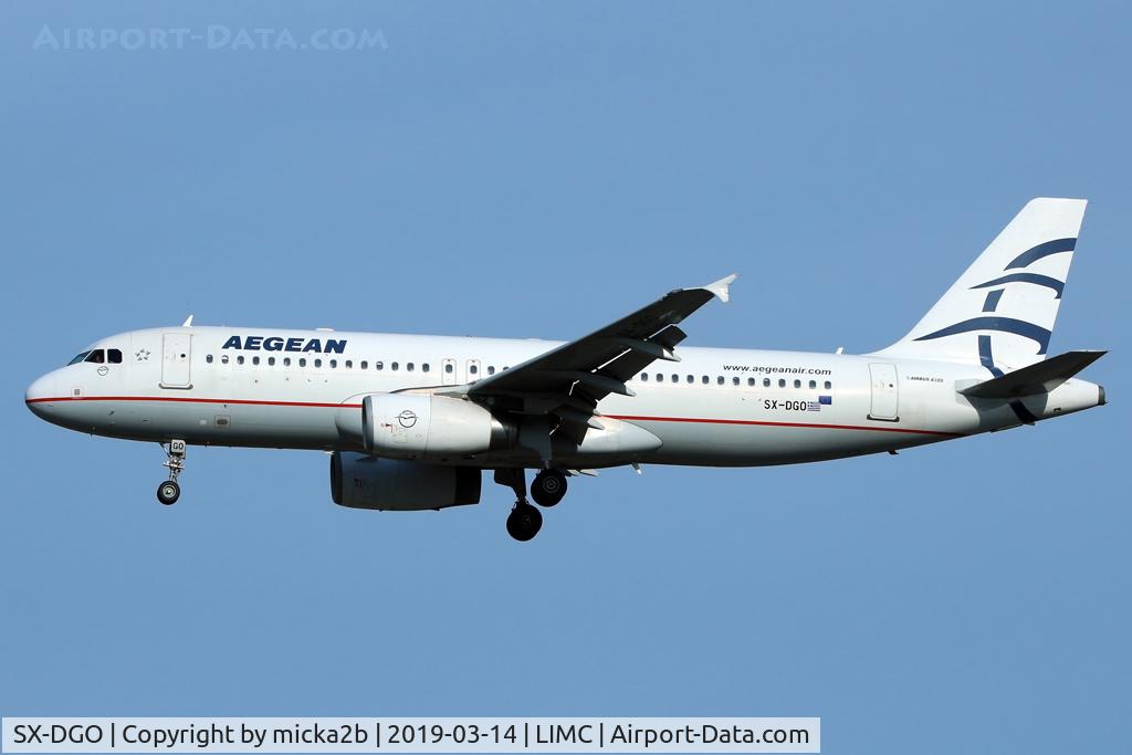 SX-DGO, 2008 Airbus A320-232 C/N 3519, Landing