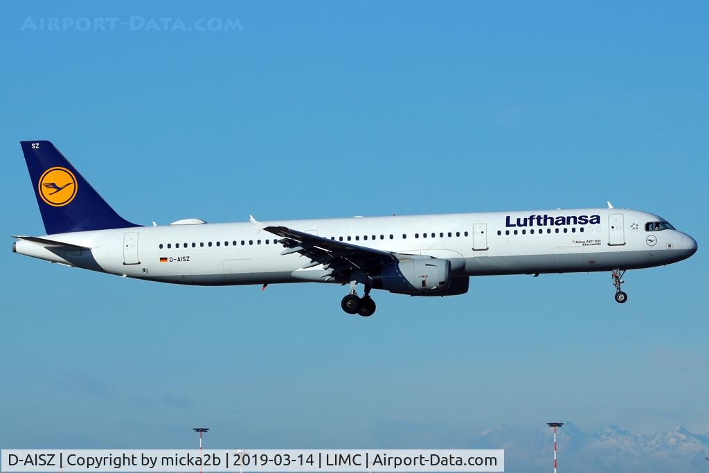 D-AISZ, 2009 Airbus A321-231 C/N 4085, Landing