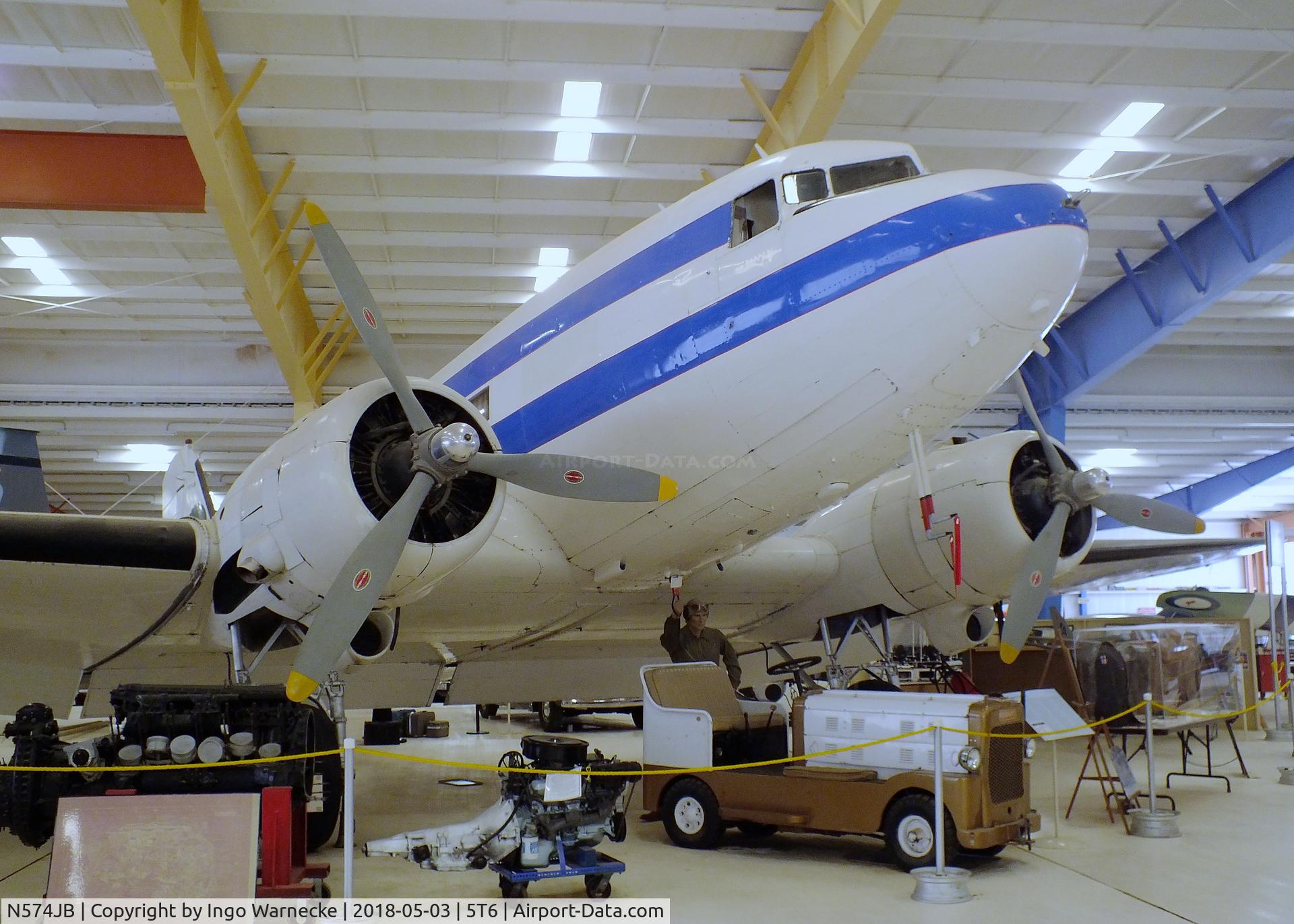 N574JB, 1944 Douglas DC3C-S1C3G (C-47A) C/N 20145, Douglas DC-3C at the War Eagles Air Museum, Santa Teresa NM