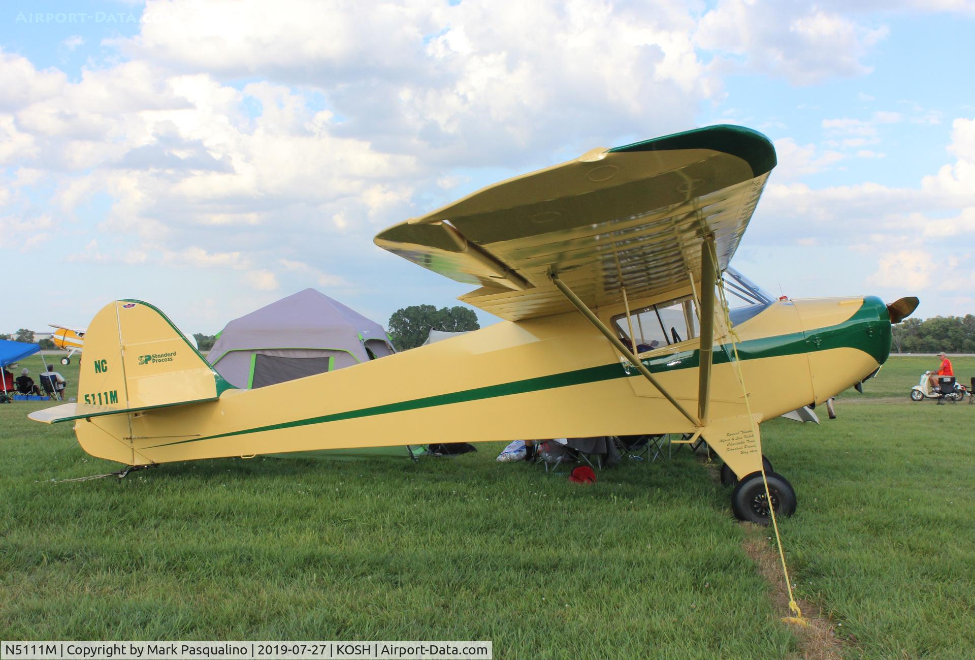 N5111M, 1946 Taylorcraft BC12-D C/N 10411, Taylorcraft BC-12D