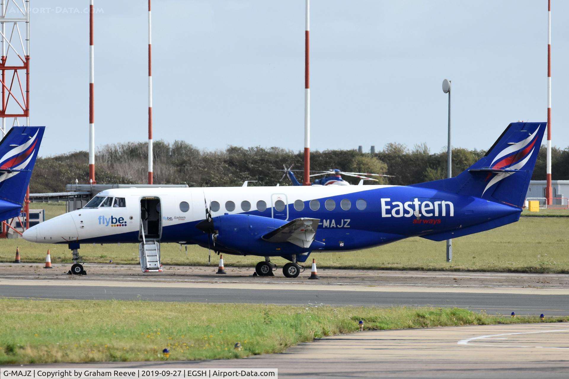 G-MAJZ, 1997 British Aerospace Jetstream 41 C/N 41100, Parked at Norwich.