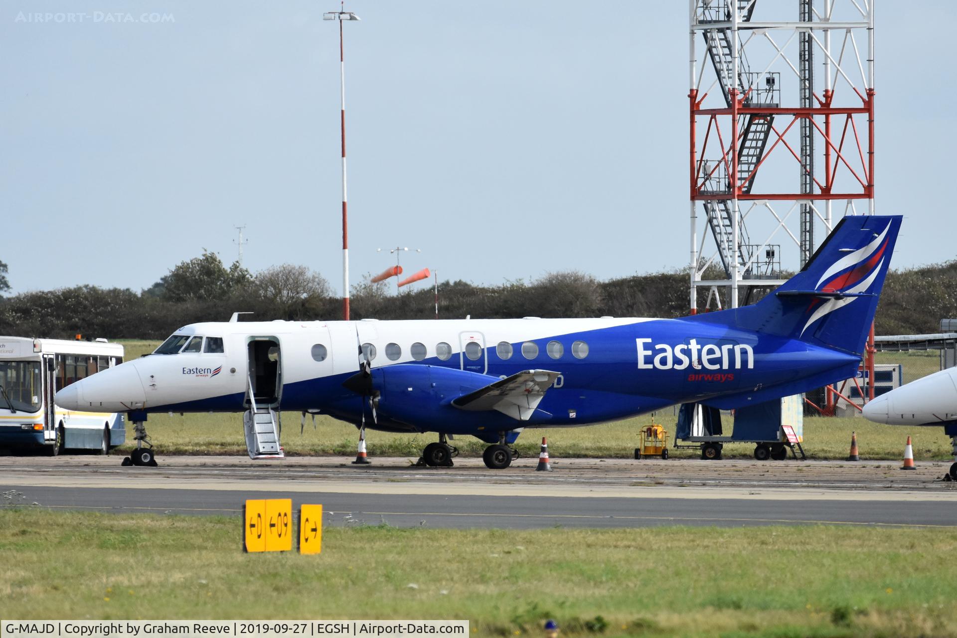 G-MAJD, 1992 British Aerospace Jetstream 41 C/N 41006, Parked at Norwich.