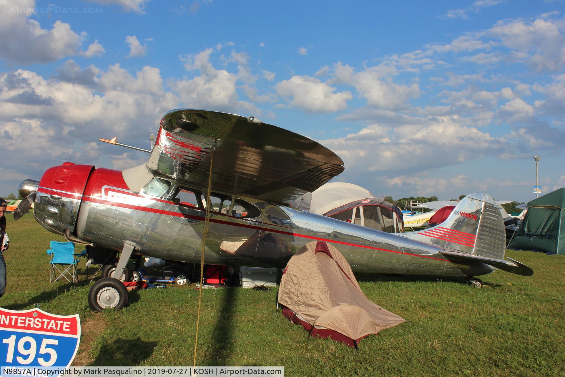 N9857A, 1949 Cessna 195 C/N 7550, Cessna 195
