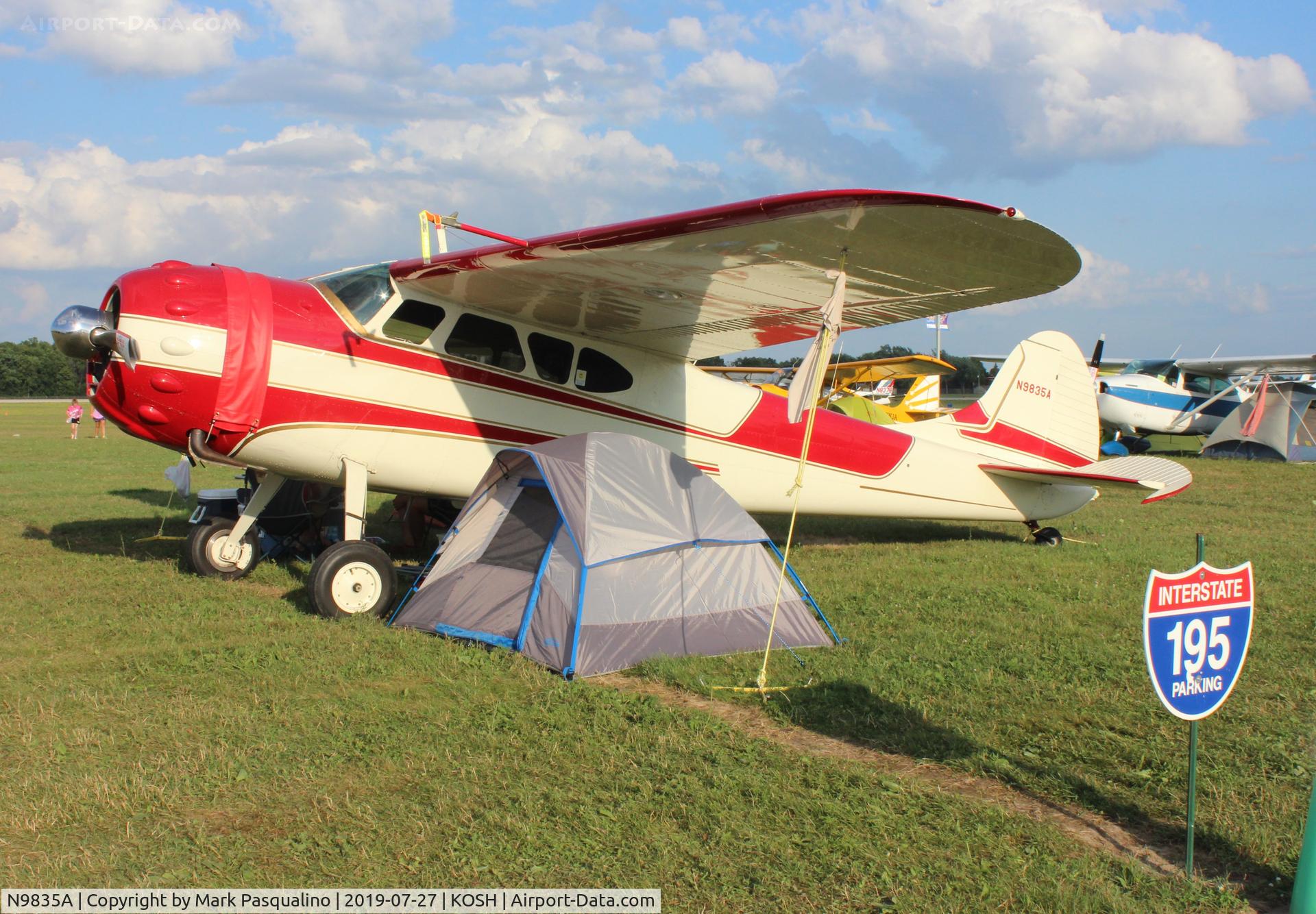N9835A, 1950 Cessna 195A C/N 7528, Cessna 195A