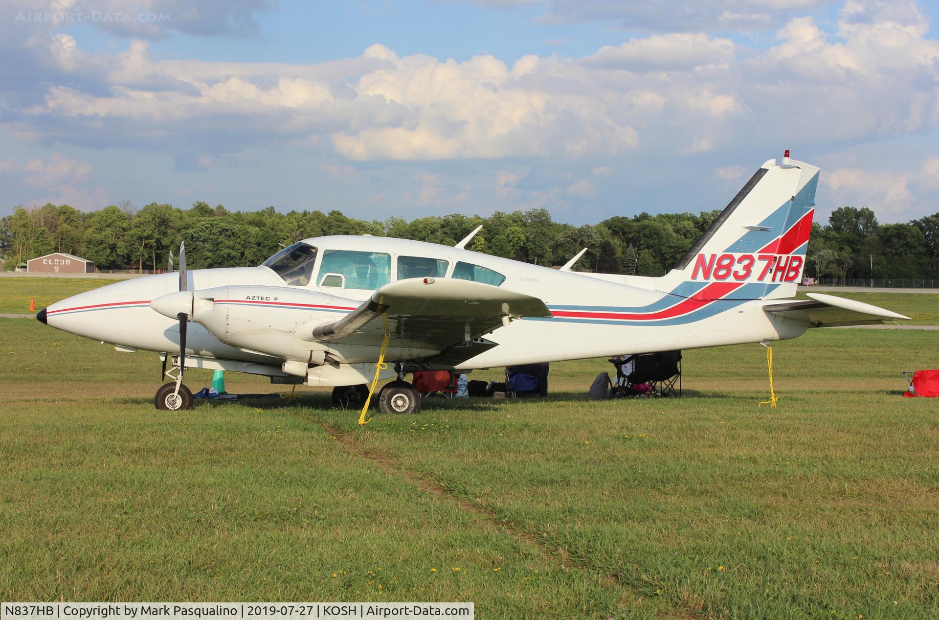 N837HB, 1978 Piper PA-23-250 Aztec C/N 27-7954021, Piper PA-23-250