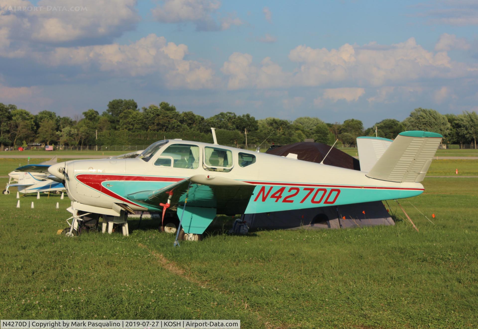 N4270D, 1956 Beech G35 Bonanza C/N D-4490, Beech G35