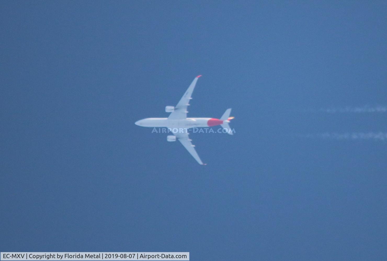 EC-MXV, 2018 Airbus A350-941 C/N 219, Iberia A350 over Michigan flying ORD-MAD