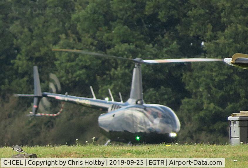 G-ICEL, 2018 Robinson R66 Turbine C/N 0892, Robinson R66 doing training circuits at its base at Elstree