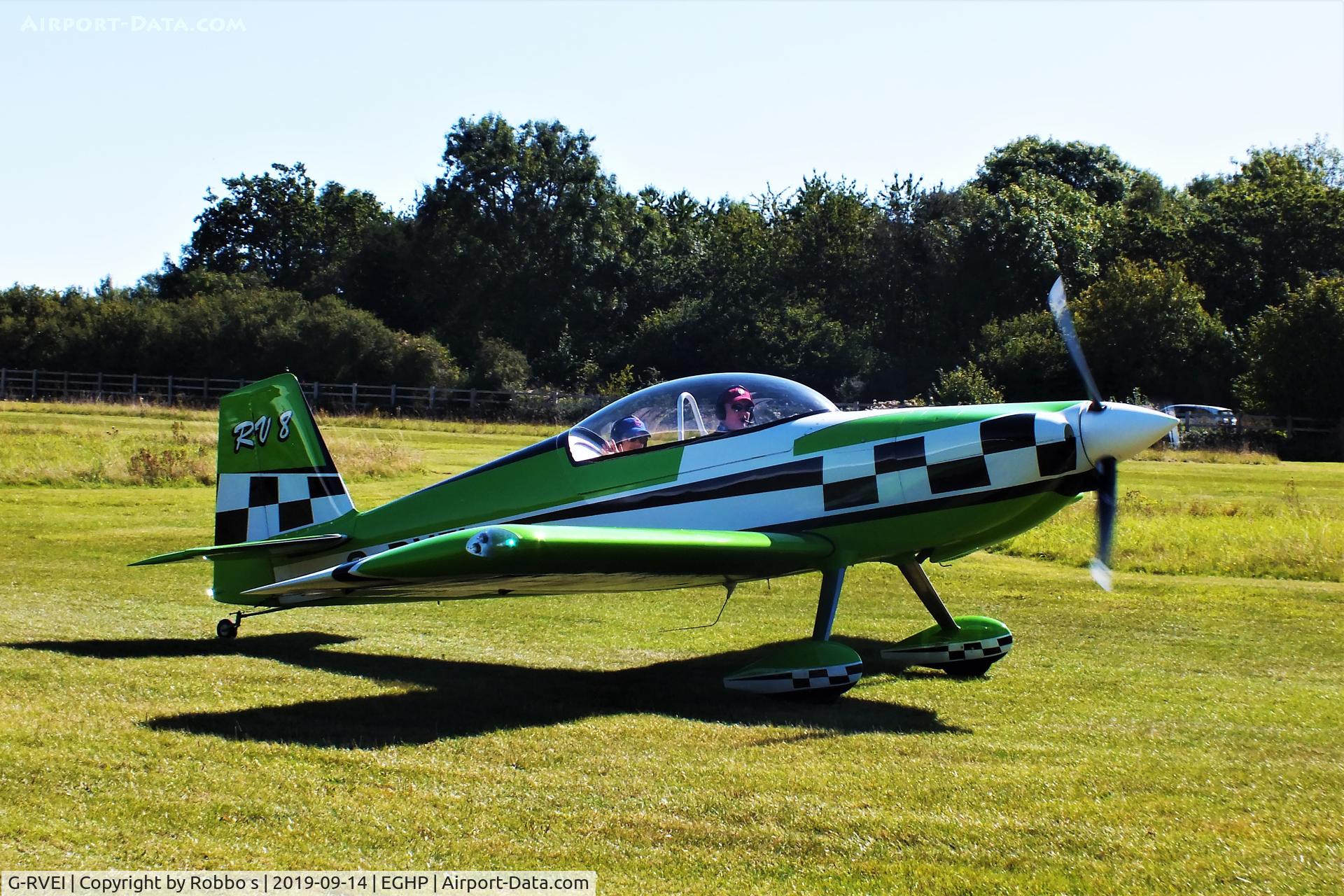 G-RVEI, 2011 Vans RV-8 C/N LAA 303-14961, G-RVEI at Popham Airfield.