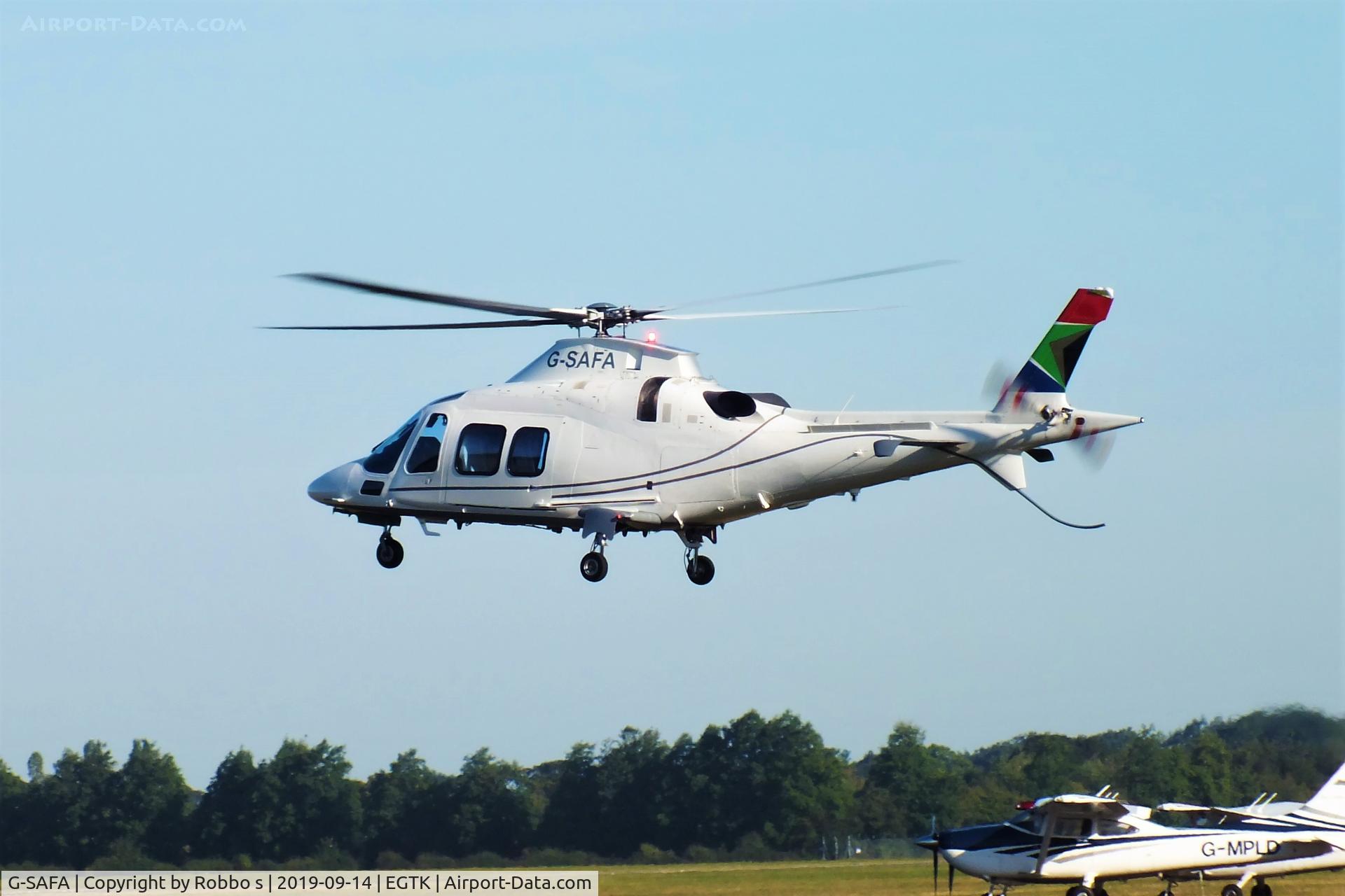 G-SAFA, 2007 Agusta A-109S Grand C/N 22050, G-SAFA at Oxford Kidlington Airport.