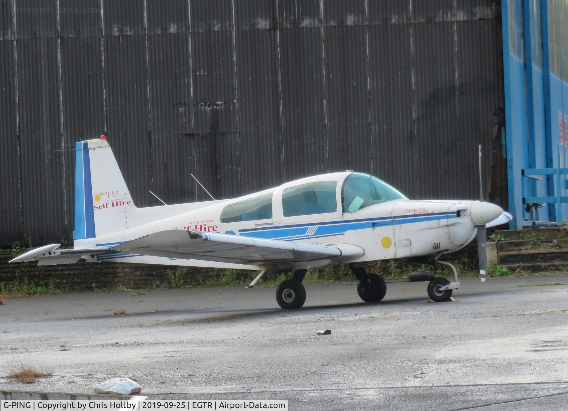 G-PING, 1979 Grumman American AA-5A Cheetah C/N AA5A-0878, Now flying from Elstree for Boker Layla self-hire