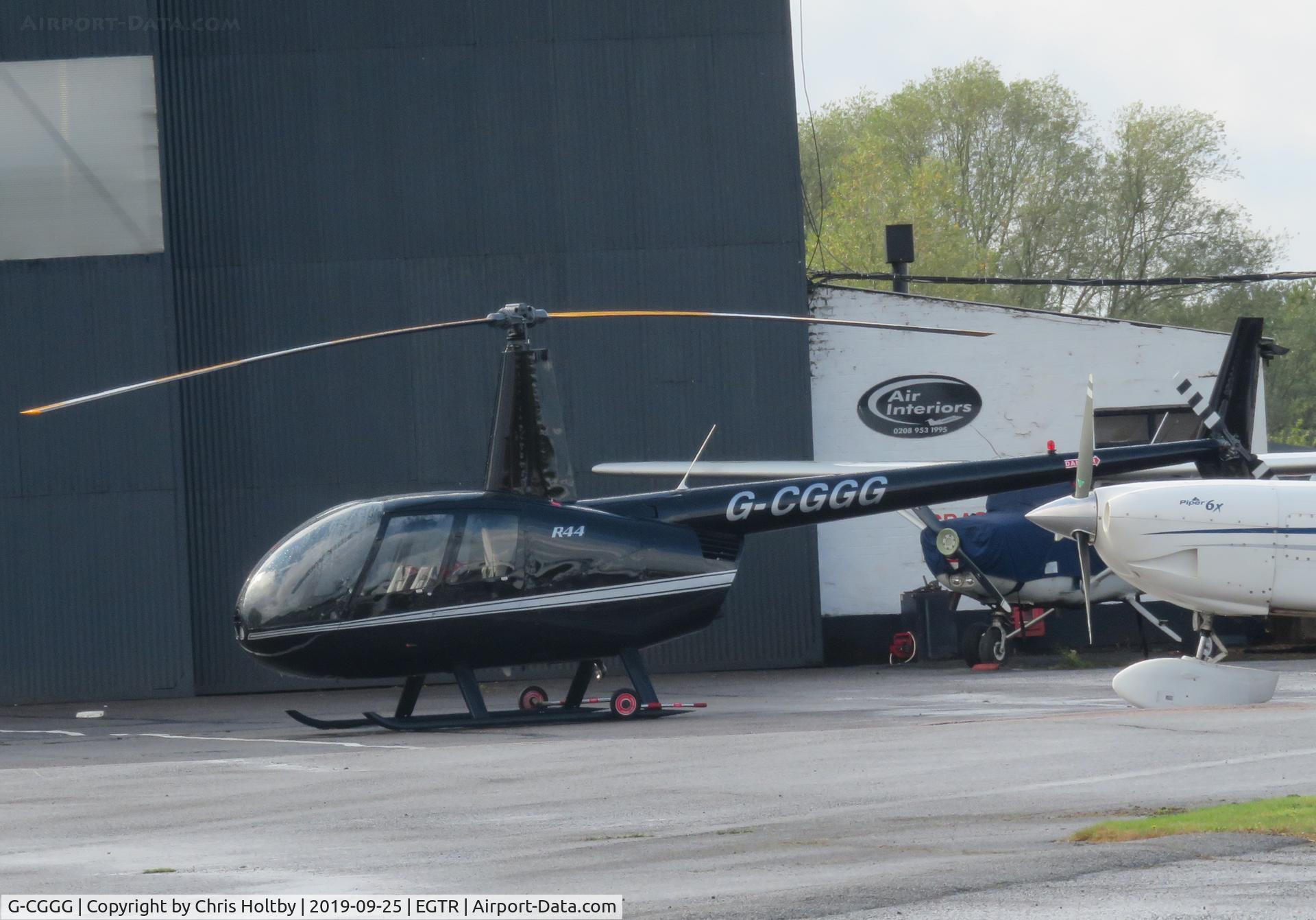 G-CGGG, 1999 Robinson R44 Astro C/N 0626, Now based at Elstree owned by Paul White & flying for 'Flying Pig' Helicopters
