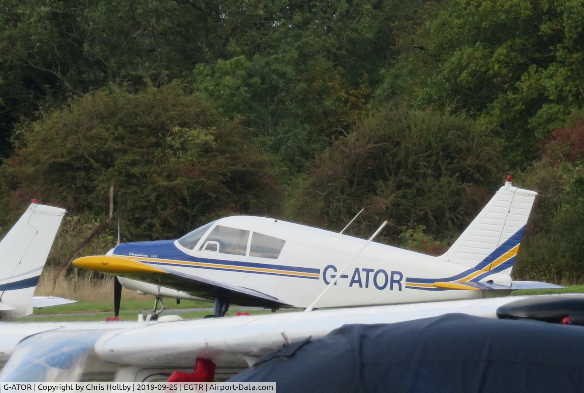 G-ATOR, 1966 Piper PA-28-140 Cherokee C/N 28-21696, Parked at Elstree