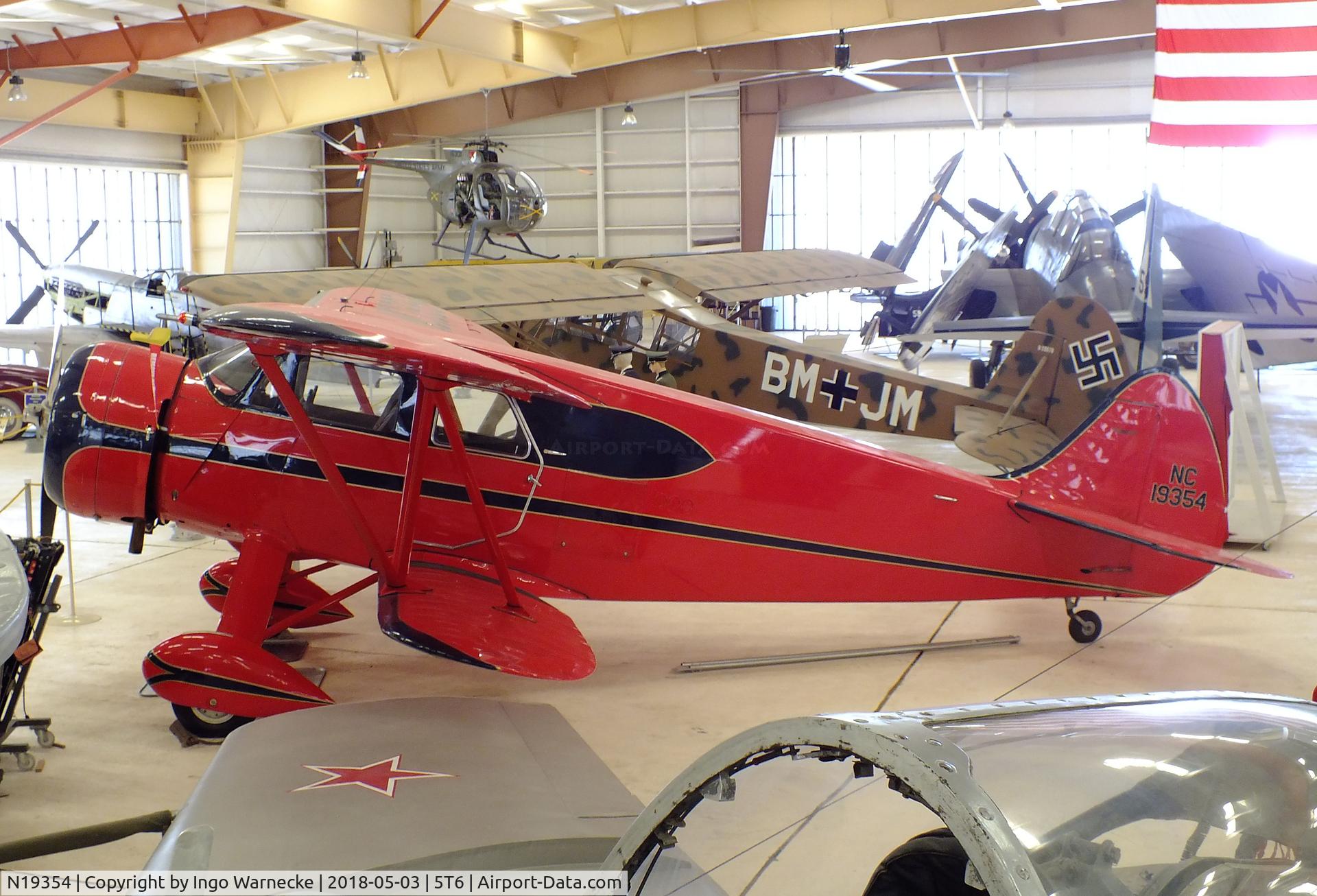 N19354, 1938 Waco EGC-8 C/N 5002, Waco EGC-8 at the War Eagles Air Museum, Santa Teresa NM