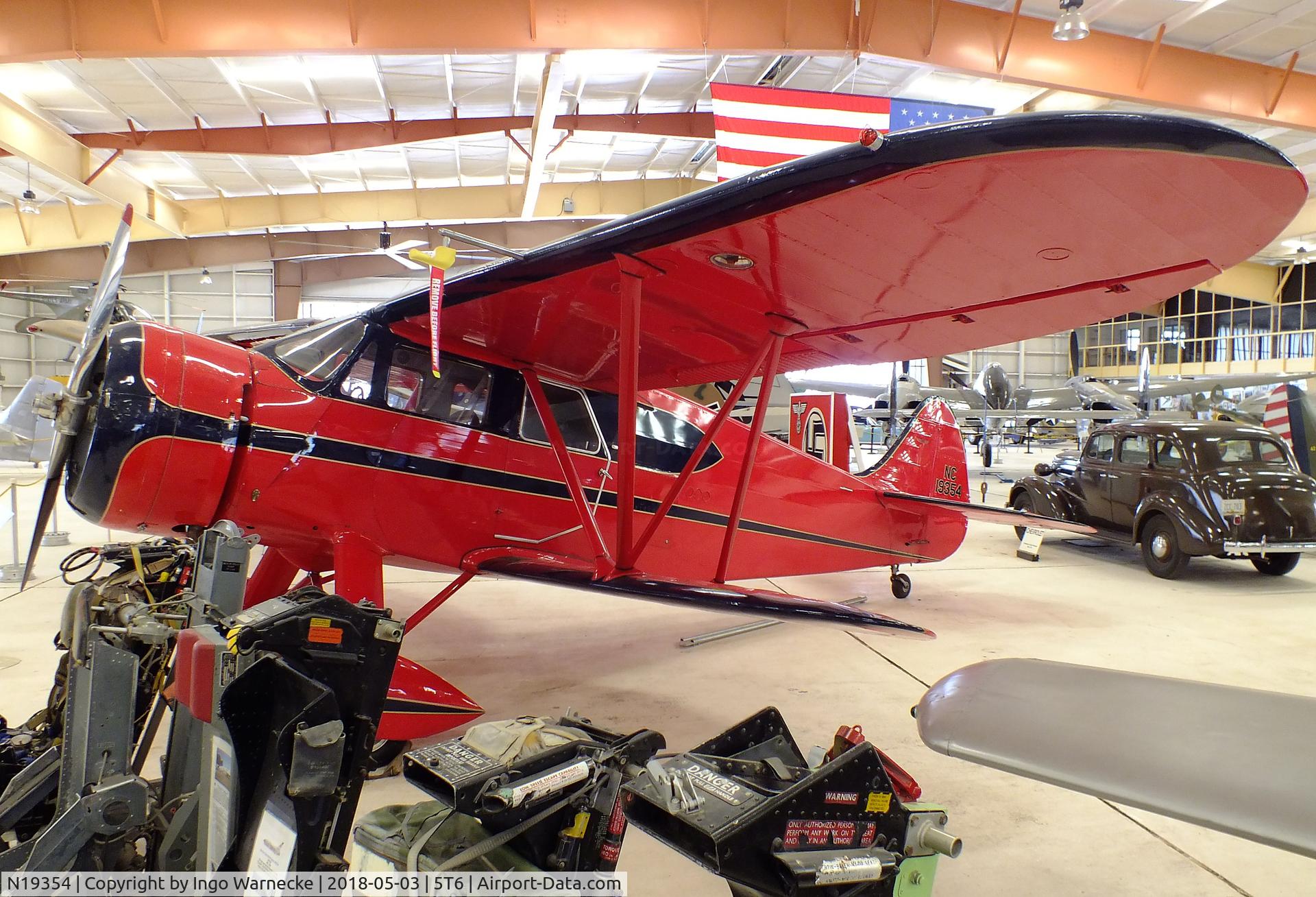 N19354, 1938 Waco EGC-8 C/N 5002, Waco EGC-8 at the War Eagles Air Museum, Santa Teresa NM