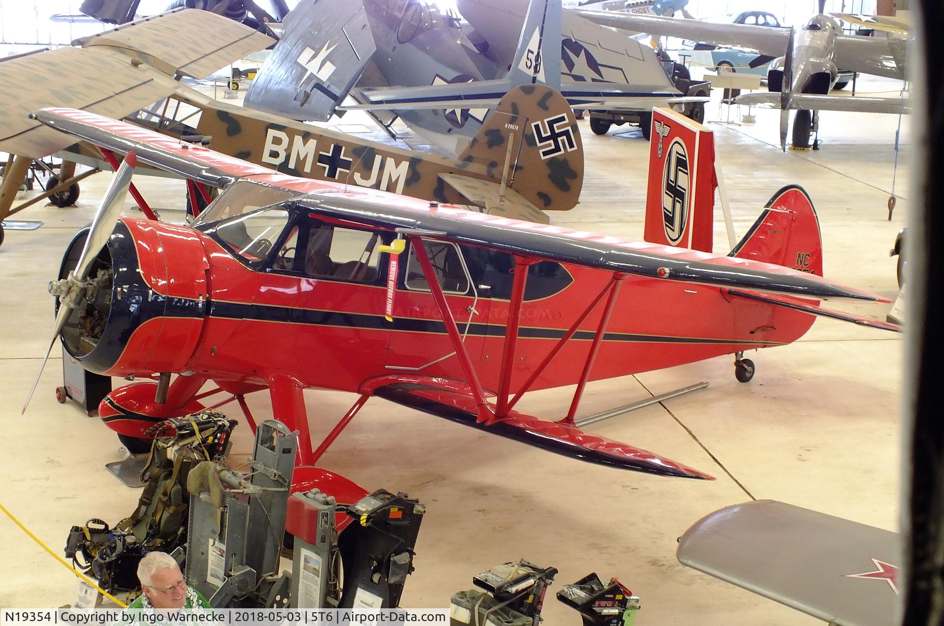 N19354, 1938 Waco EGC-8 C/N 5002, Waco EGC-8 at the War Eagles Air Museum, Santa Teresa NM