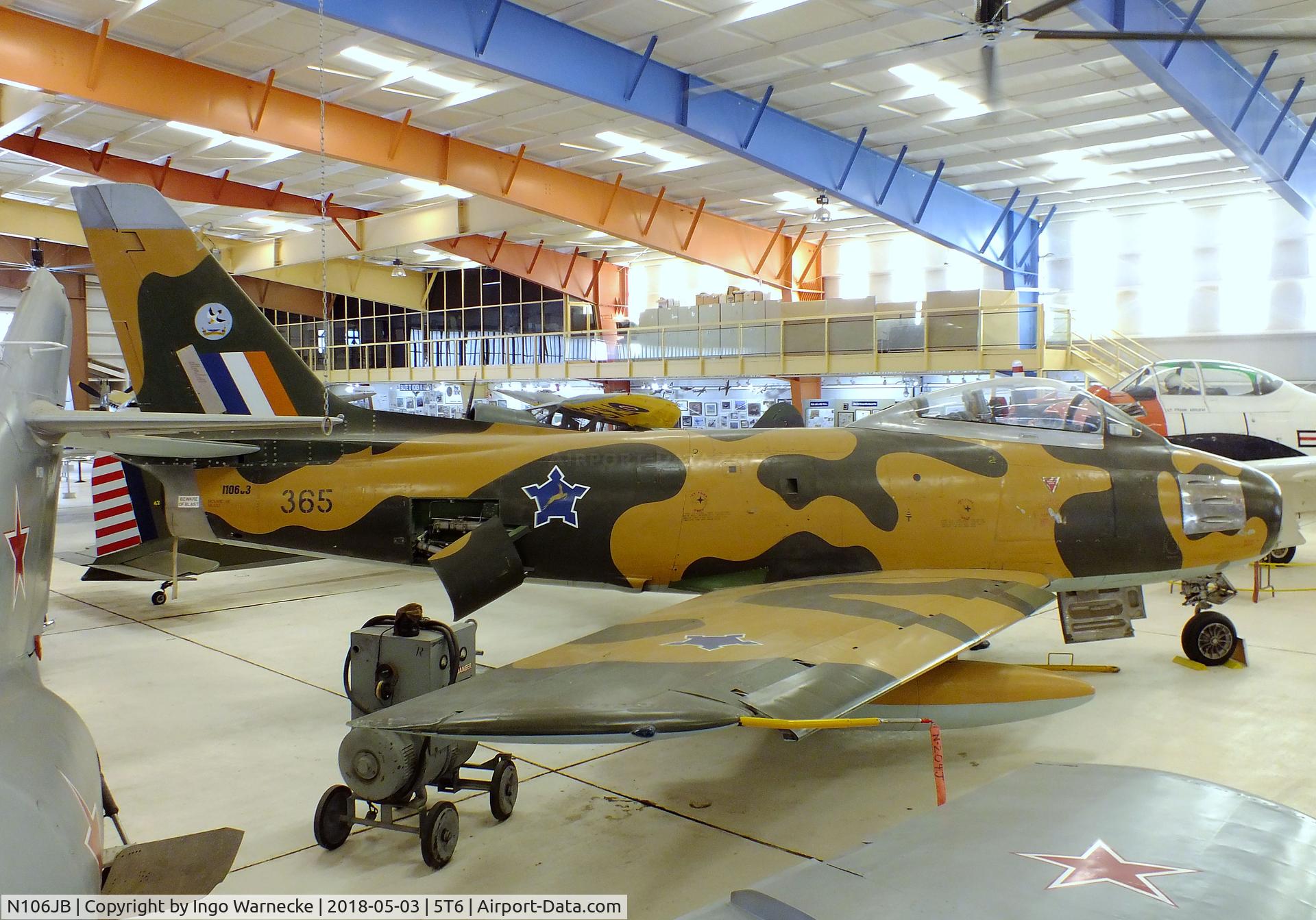 N106JB, 1985 Canadair CL-13B Sabre 6 C/N Not found 23684, Canadair CL-13B Sabre Mk6 (F-86) at the War Eagles Air Museum, Santa Teresa NM