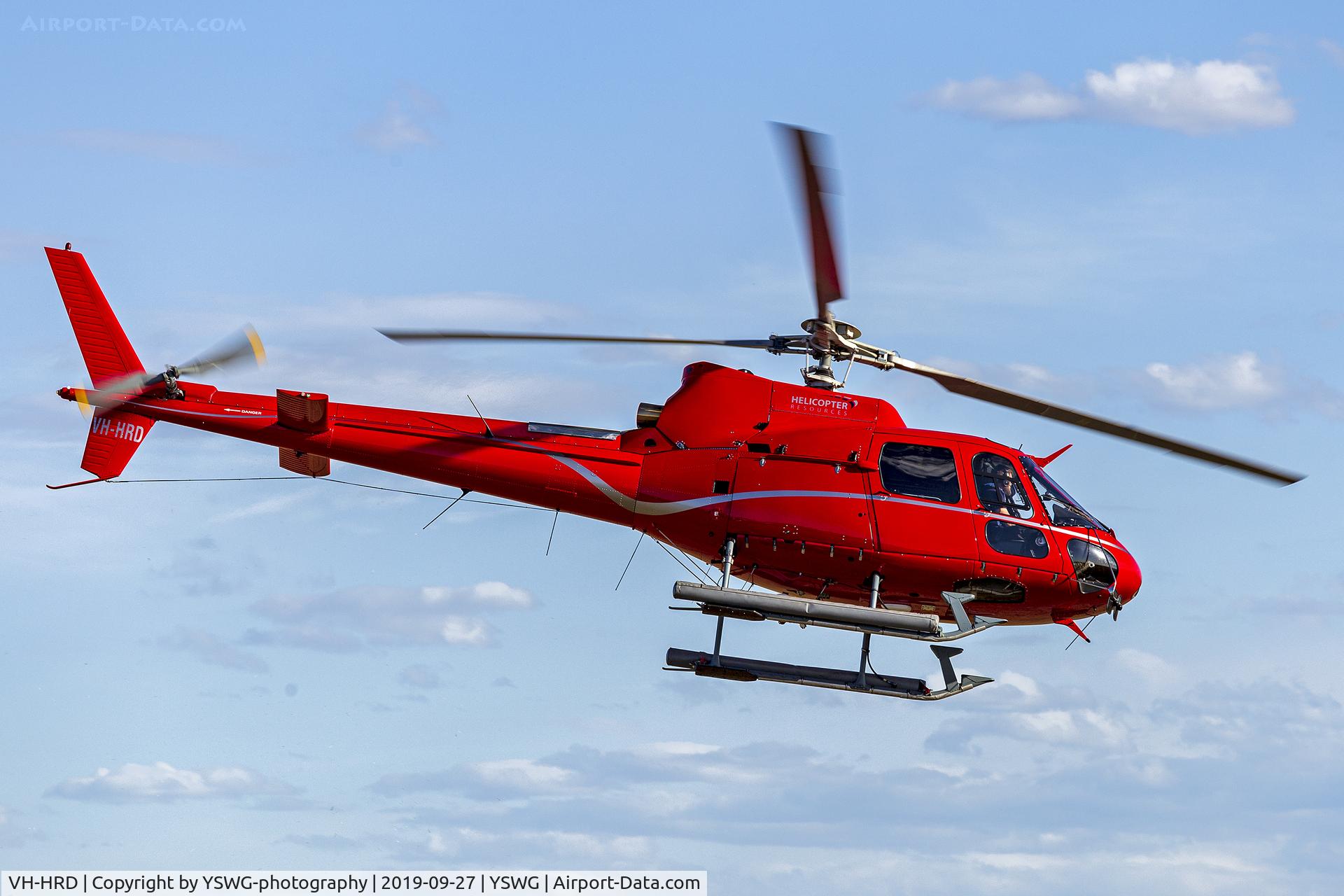 VH-HRD, 1983 Eurocopter AS-350BA Ecureuil C/N 1712, Helicopter Resources (VH-HRD) Aerospatiale AS-350B2 Ecureuil departing Wagga Wagga Airport