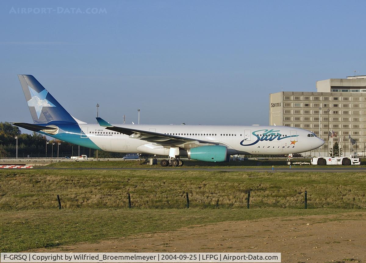F-GRSQ, 2002 Airbus A330-243 C/N 501, Star Airlines