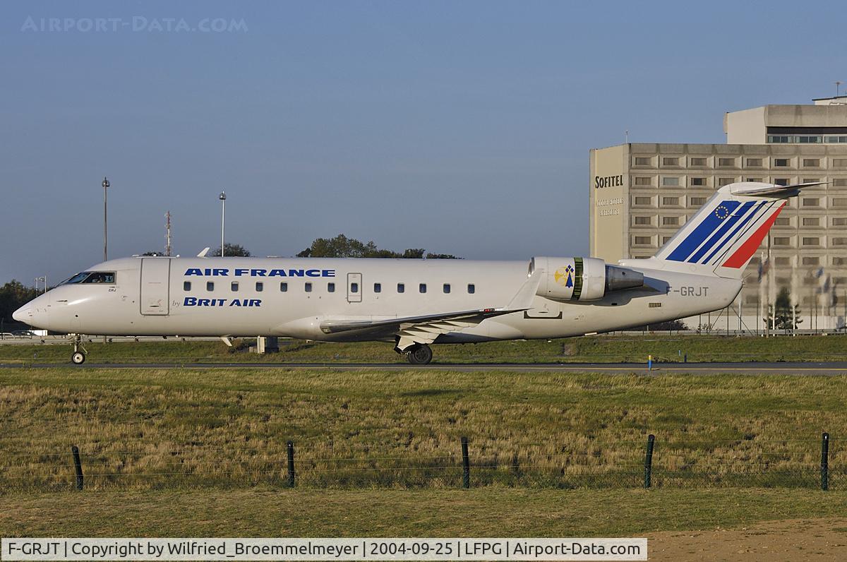 F-GRJT, 2000 Canadair CRJ-100ER (CL-600-2B19) C/N 7389, Air France (Brit Air)
