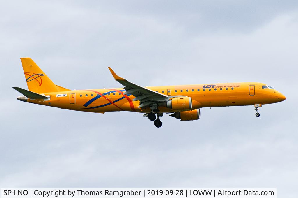 SP-LNO, 2007 Embraer 195LR (ERJ-190-200LR) C/N 19000084, LOT - Polish Airlines Embraer 195 (basic Saratov Airlines colors)