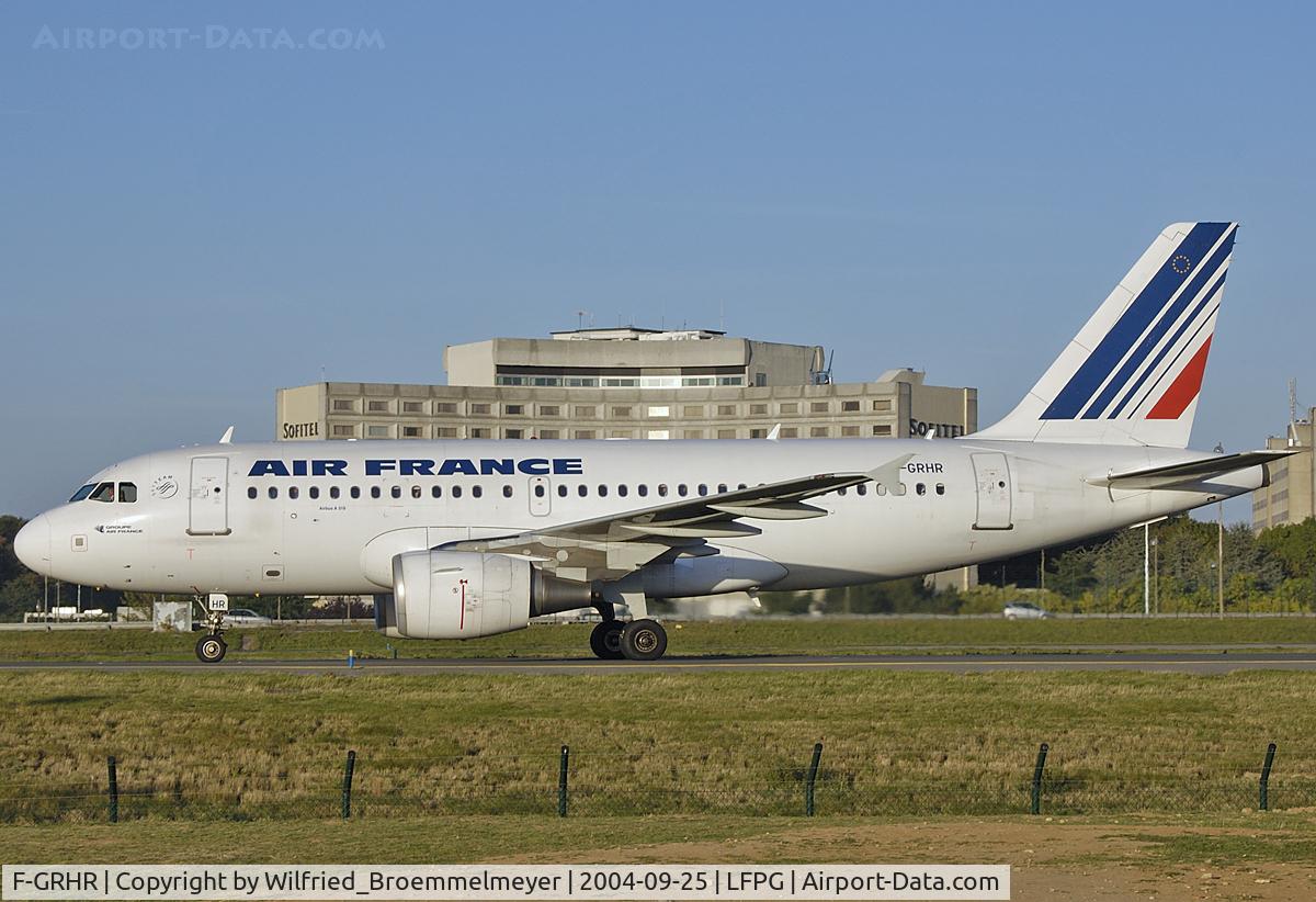 F-GRHR, 2001 Airbus A319-111 C/N 1415, Air France