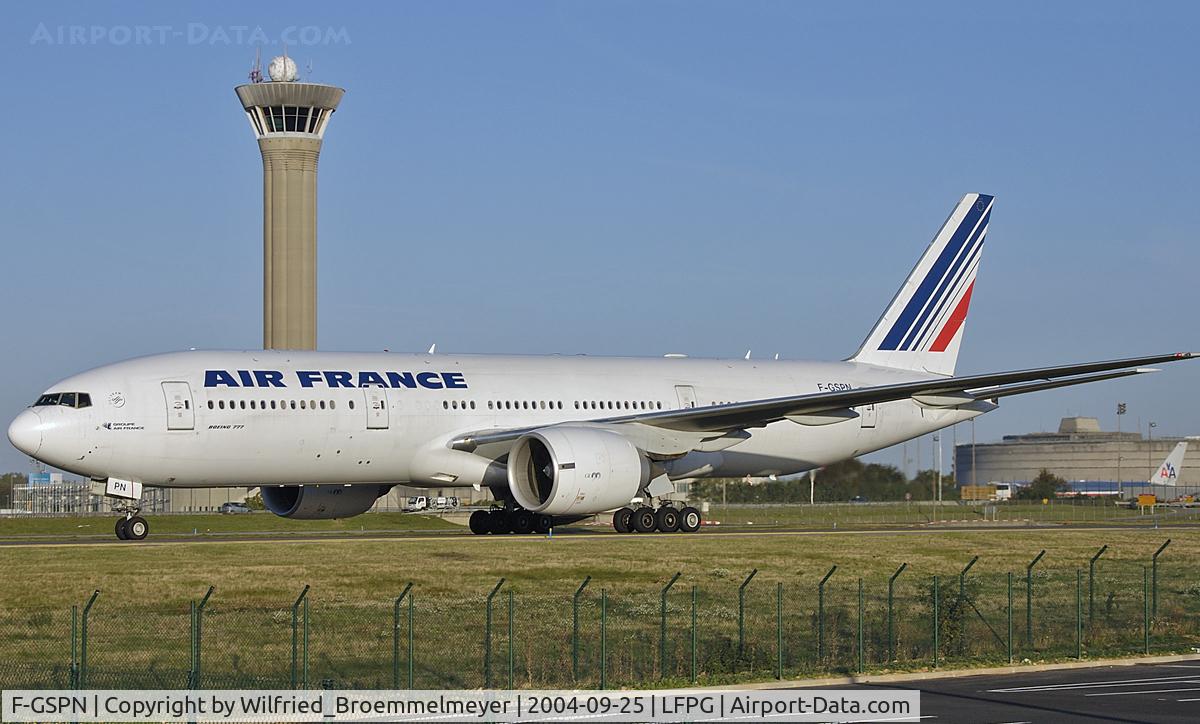 F-GSPN, 2000 Boeing 777-228/ER C/N 29011, Air France