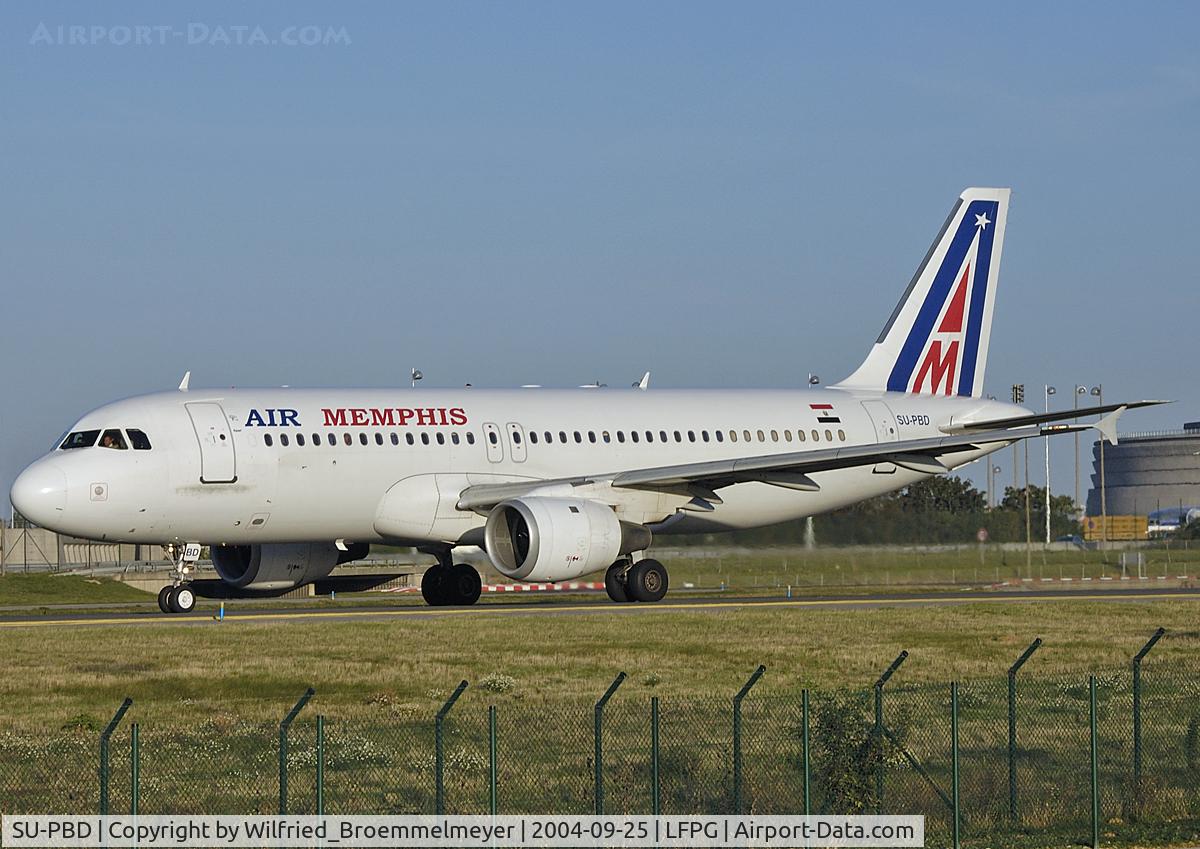 SU-PBD, Airbus A320-211 C/N 026, Air Memphis