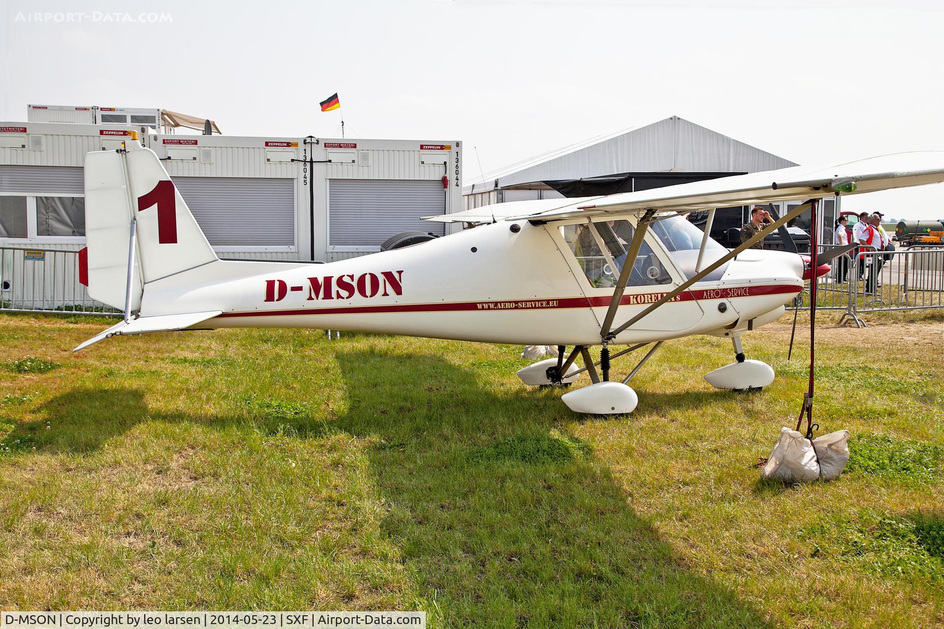 D-MSON, 2003 Comco Ikarus C42 Cyclone C/N 0308-6553, Berlin Air Show 23.5.2014. W/O 23.8.15 Dittingen
Switzerland.