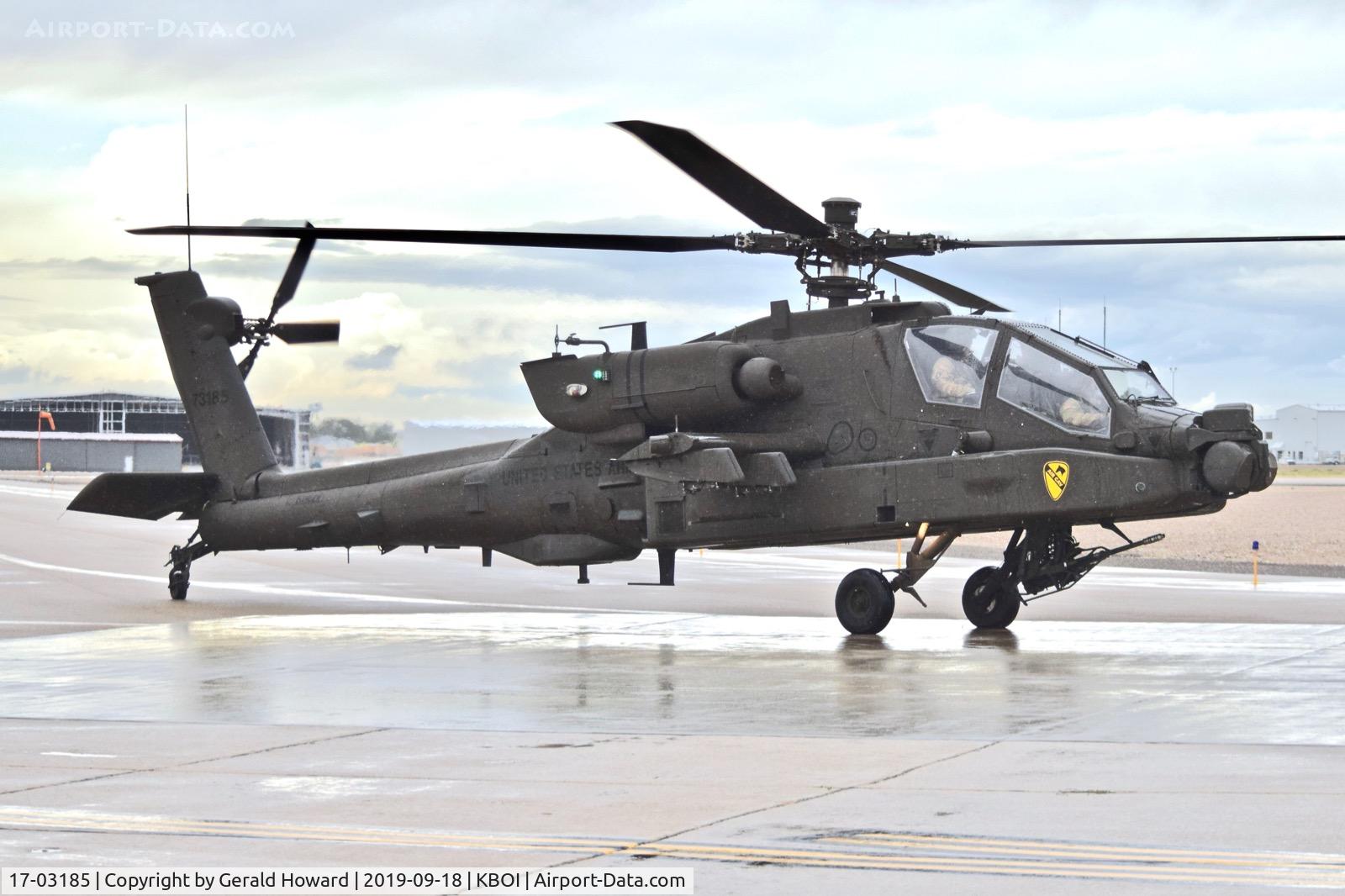 17-03185, 2017 Boeing AH-64E Apache Guardian C/N MM185, Taxiing to take off.