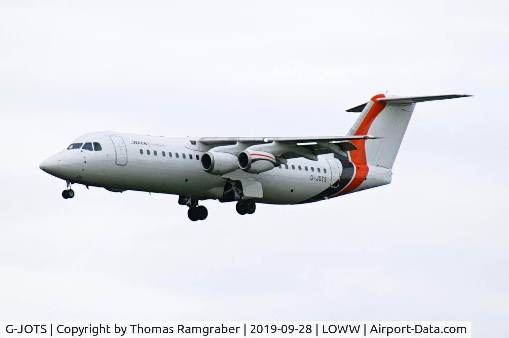 G-JOTS, 1999 British Aerospace Avro 146-RJ100 C/N E3355, JOTA Aviation Avro RJ100