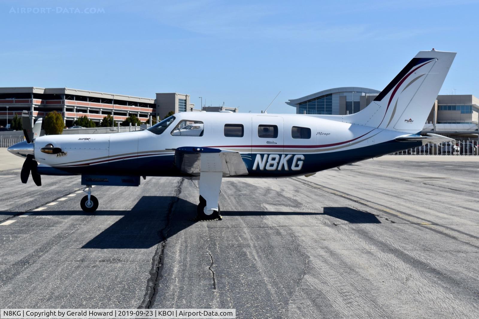 N8KG, 2005 Piper PA-46-350P Malibu Mirage C/N 4636367, Parked on north GA ramp.