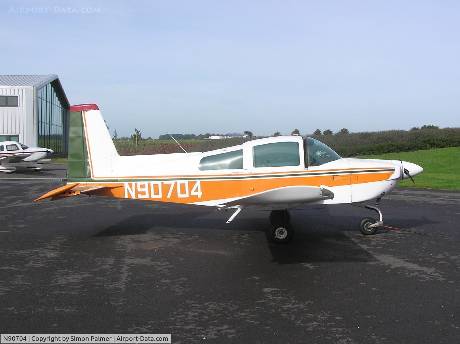 N90704, 1977 Grumman American AA-5A Cheetah C/N AA-5A0301, AA5 at Turweston, UK