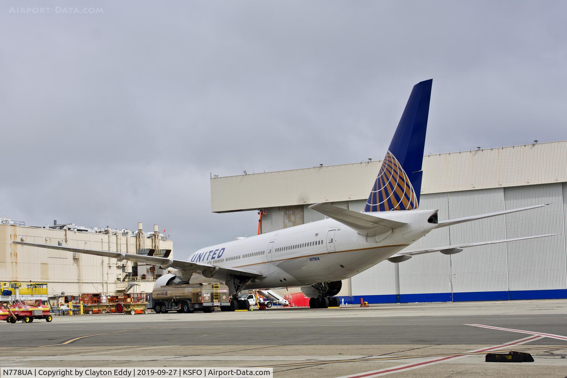 N778UA, 1996 Boeing 777-222 C/N 26940, SFO 2019.