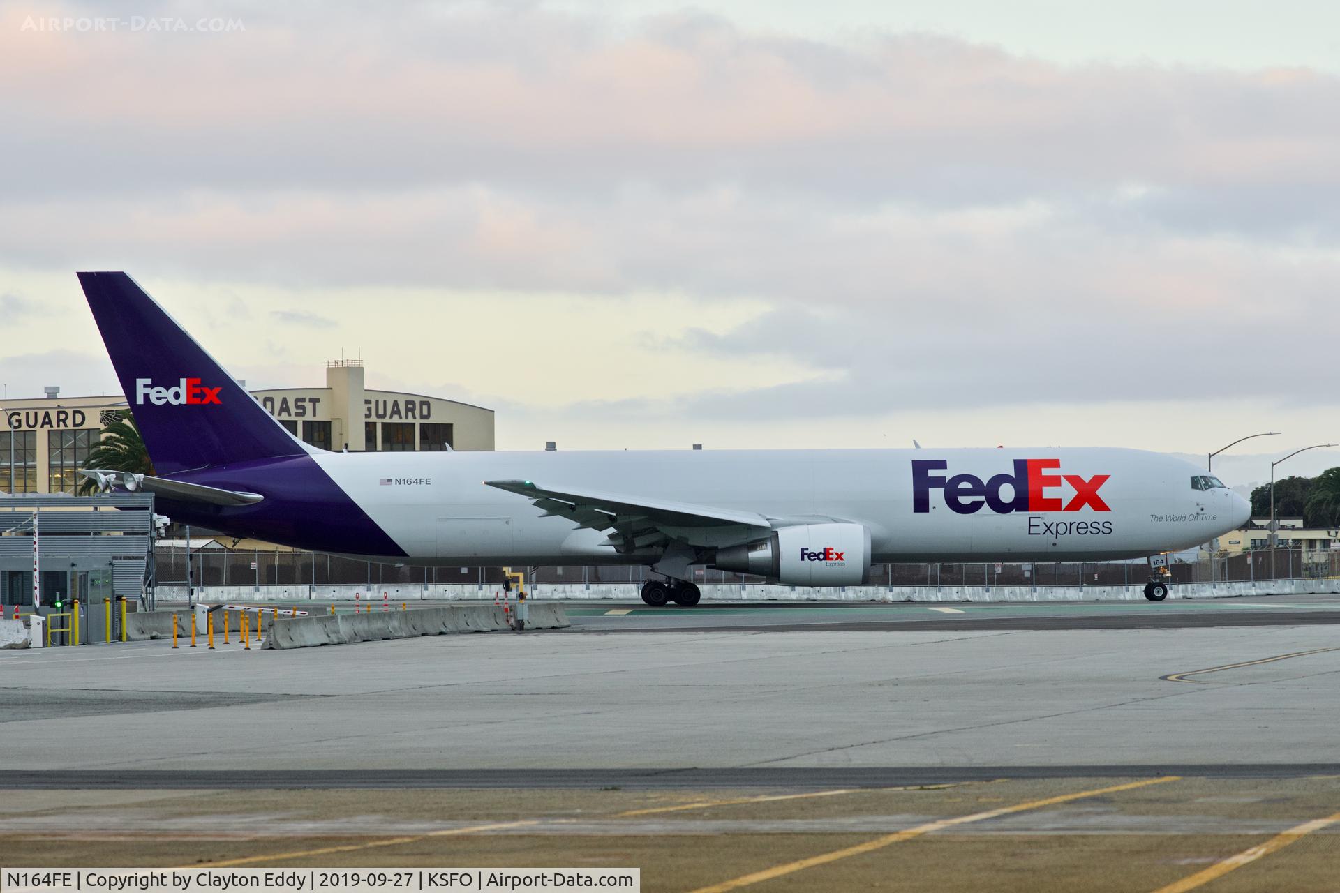 N164FE, 2018 Boeing 767-300F C/N 43554, SFO 2019.