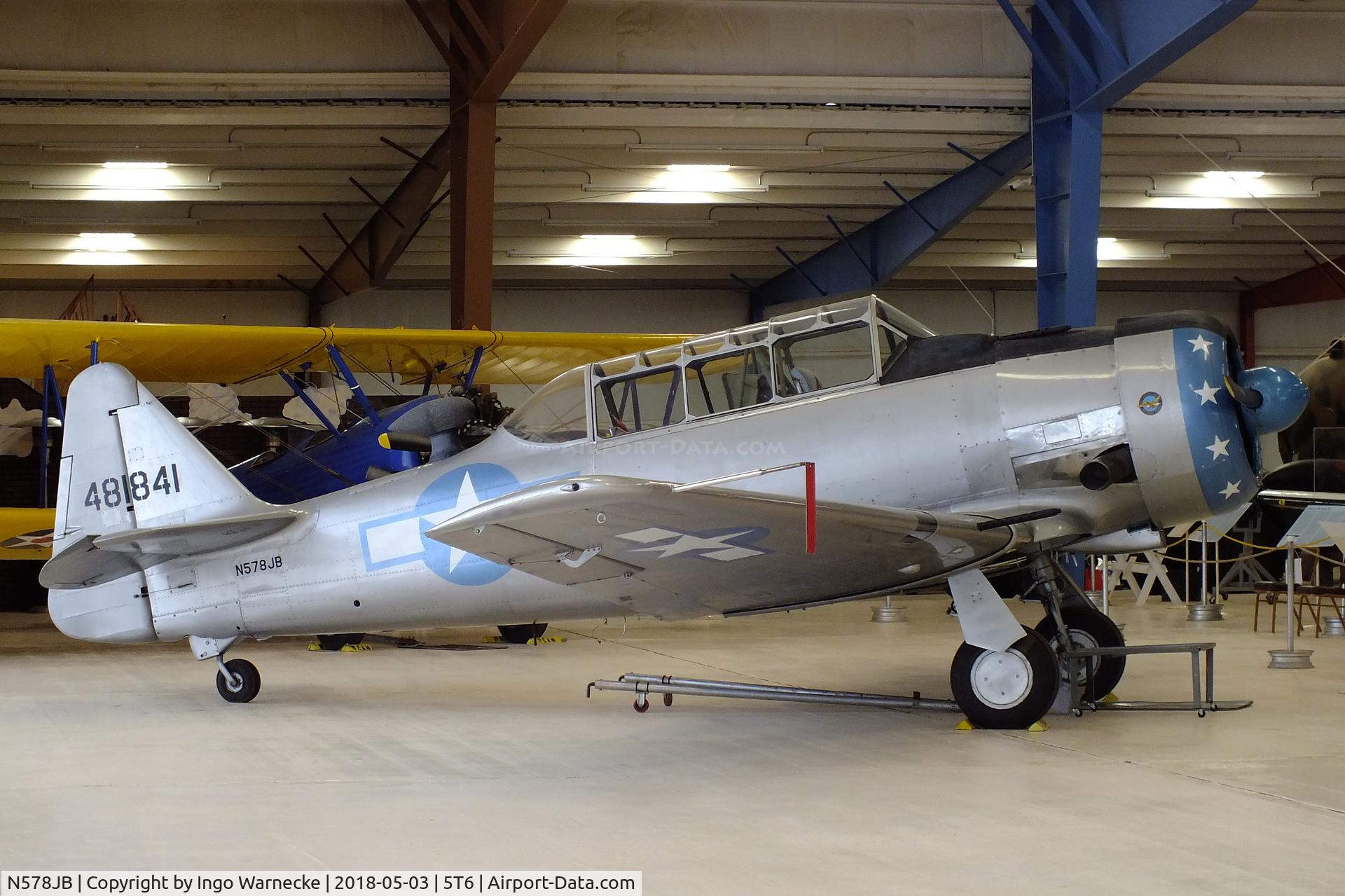 N578JB, 1956 North American AT-6F Harvard Mk. IV C/N 121-42563, North American AT-6F Harvard Mk4 at the War Eagles Air Museum, Santa Teresa NM