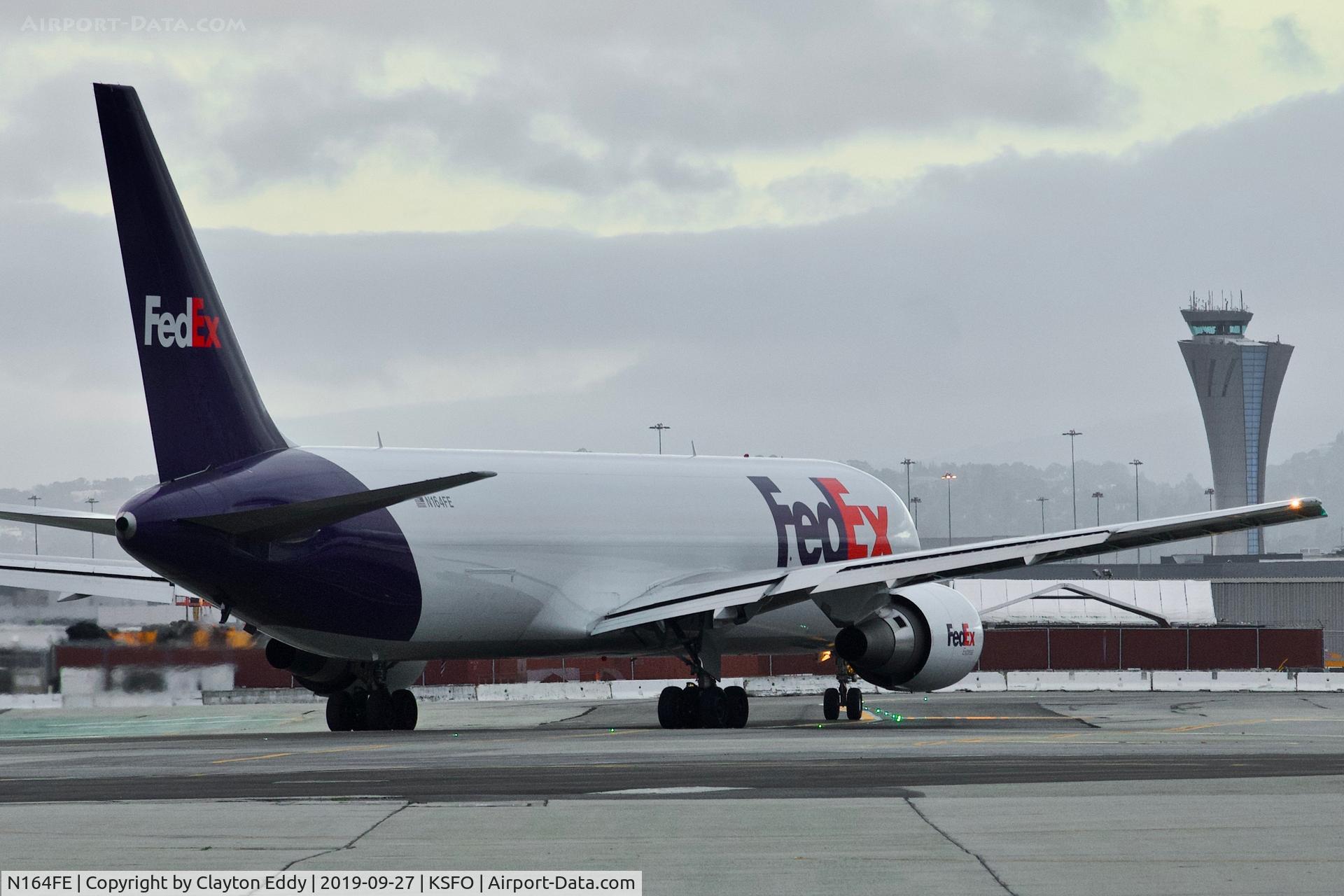 N164FE, 2018 Boeing 767-300F C/N 43554, SFO 2019.