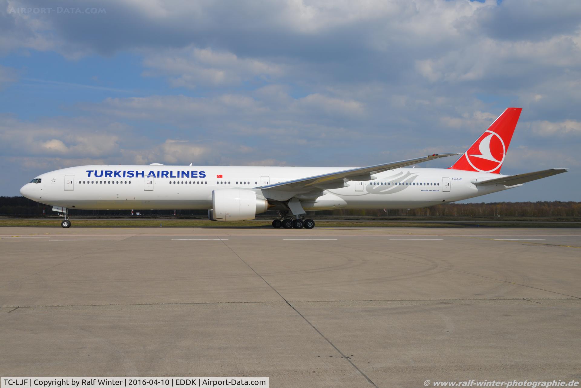 TC-LJF, 2016 Boeing 777-3F2/ER C/N 44127, Boeing 777-3F2ER - TK THY Turkish Airlines 'Ortaköy' - 44127 - TC-LJF - 10.04.2016 - CGN
