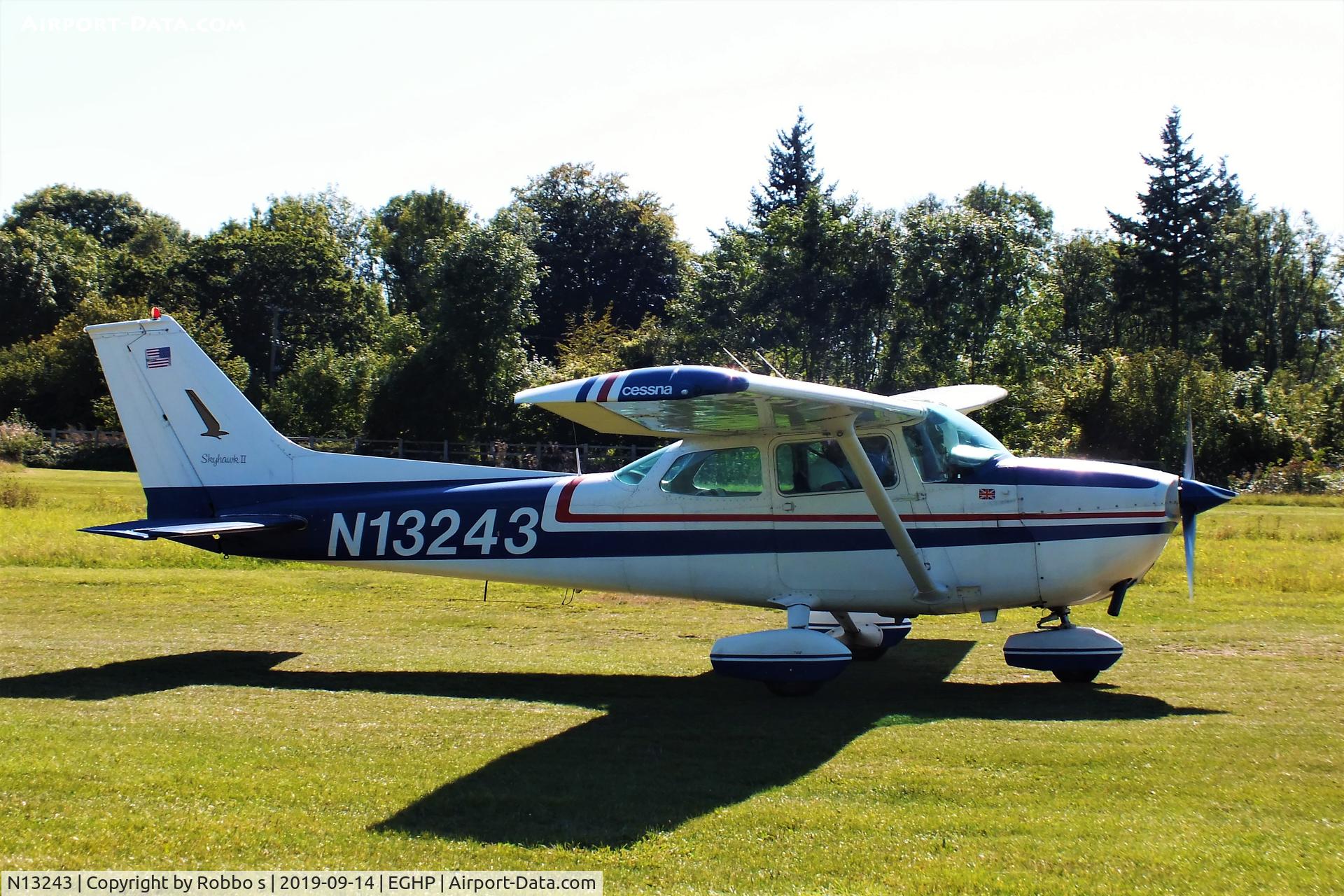 N13243, 1973 Cessna 172M C/N 17262604, N13243 Cessna 172 seen at Popham Airfield Hampshire England.